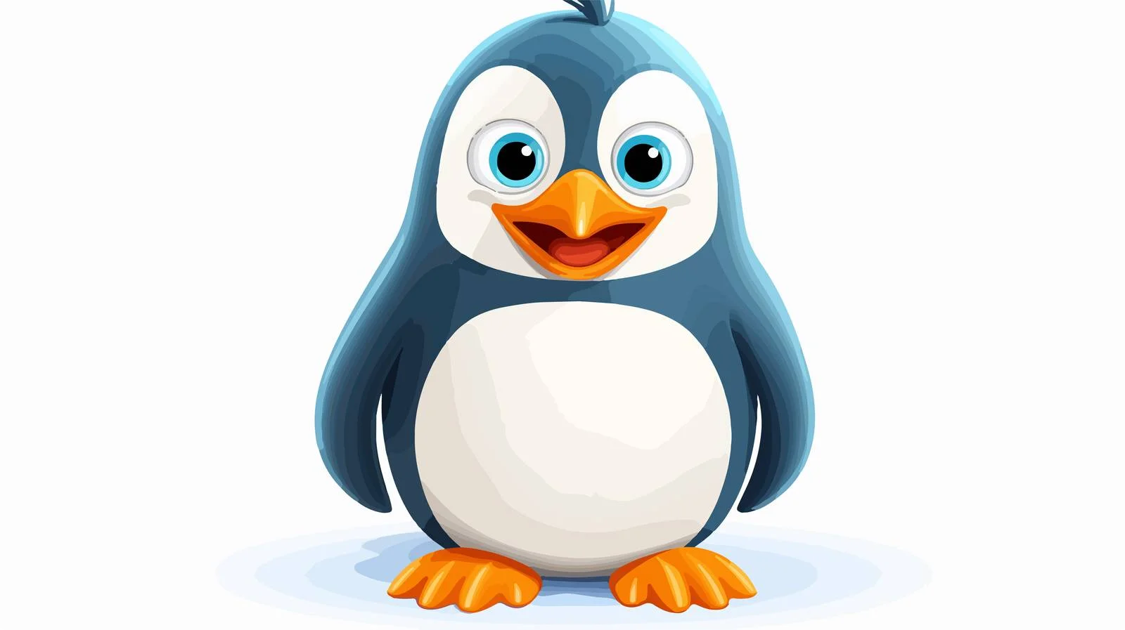Retro Cartoon Penguin Illustration — free download from Dotvec