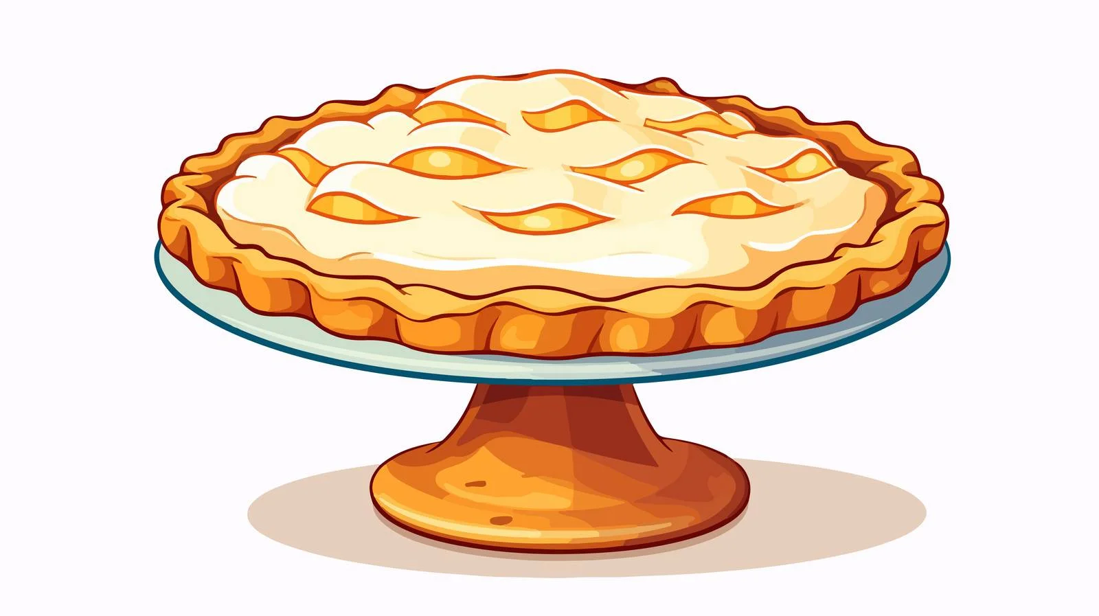 Vintage Pie Stand Vector Illustration — free download from Dotvec