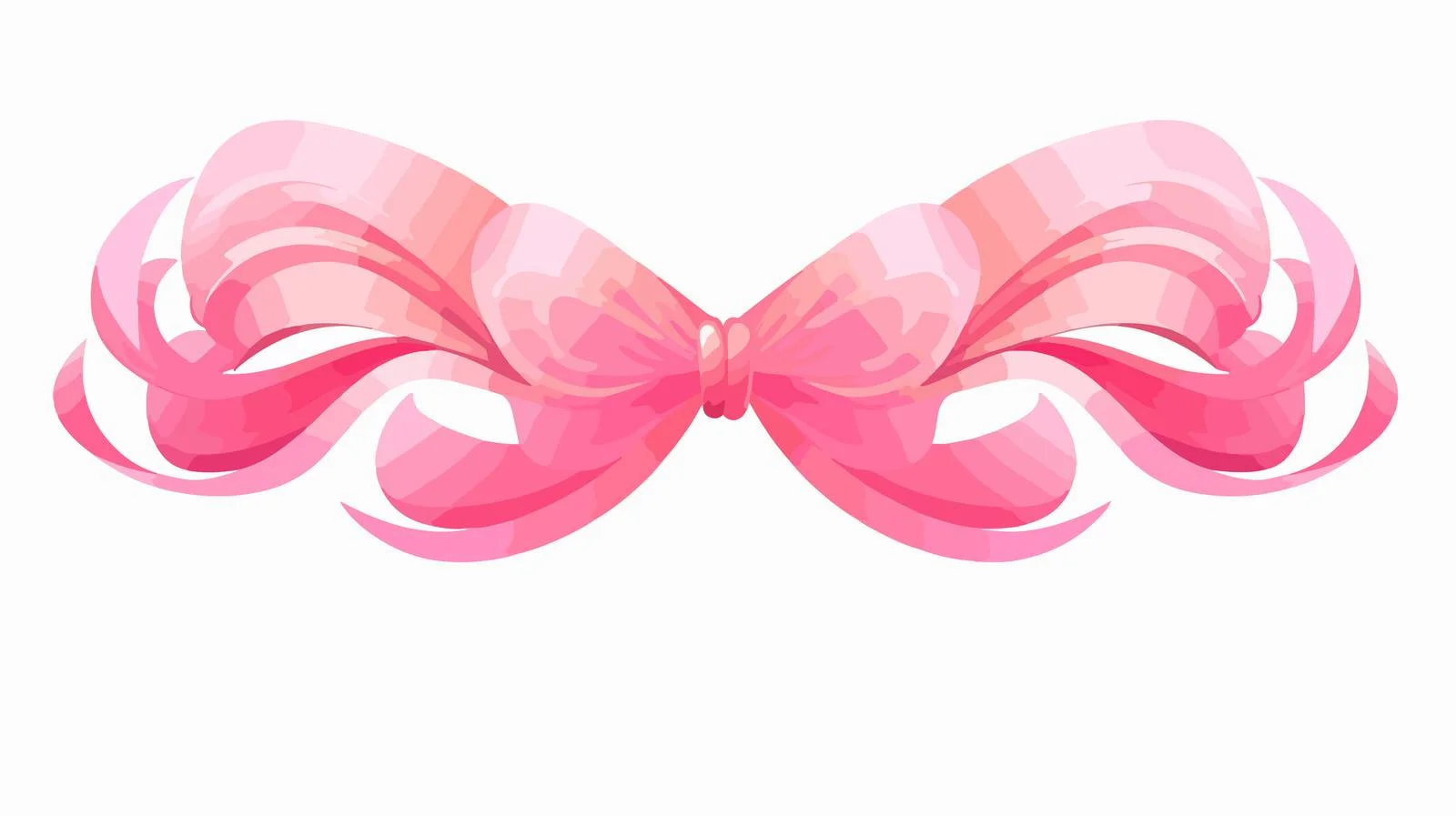 Vintage Pink Decorative Ribbon Vector Illustration — free download from Dotvec