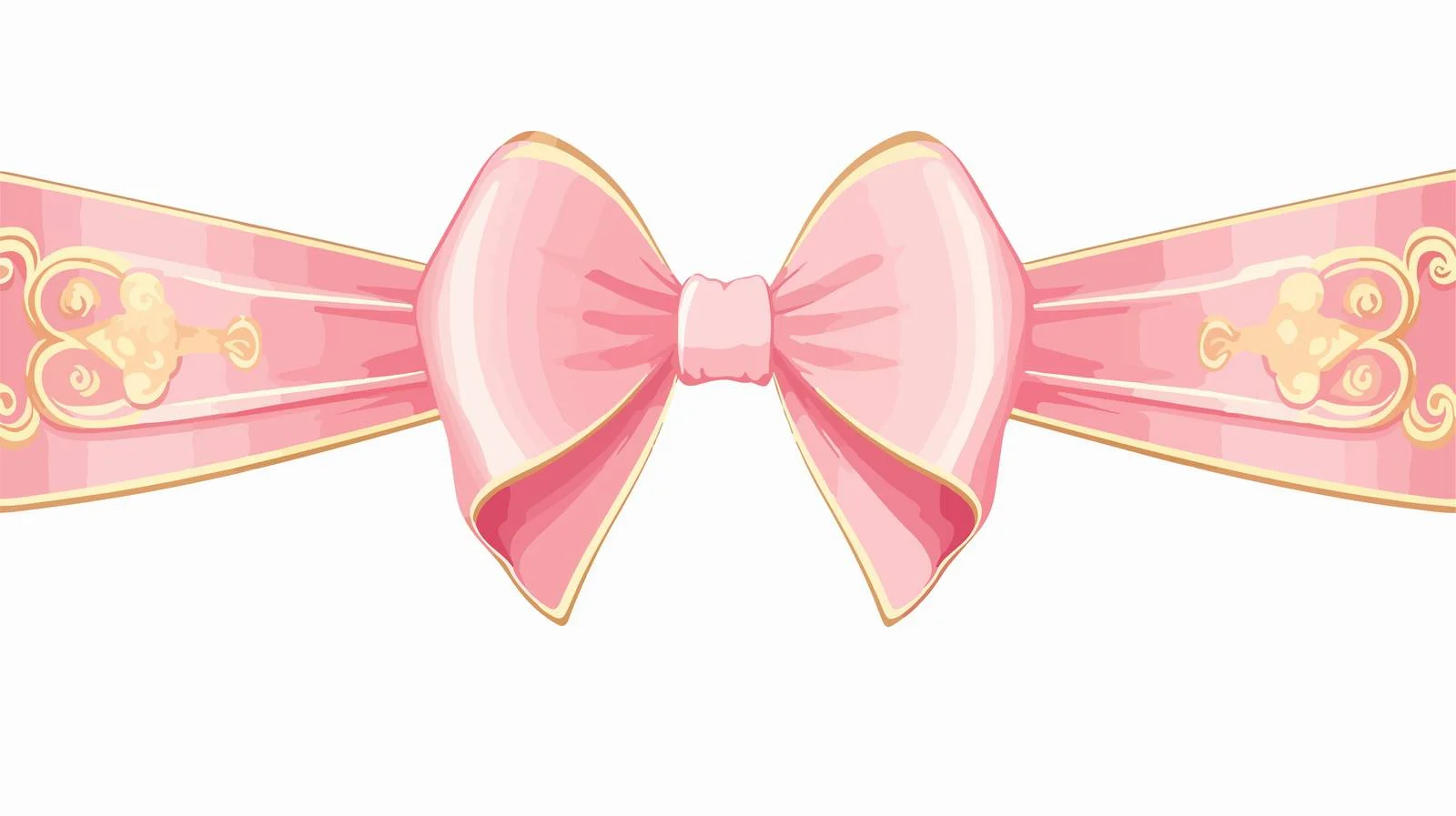 Vintage Pink Ribbon Vector Illustration — free download from Dotvec