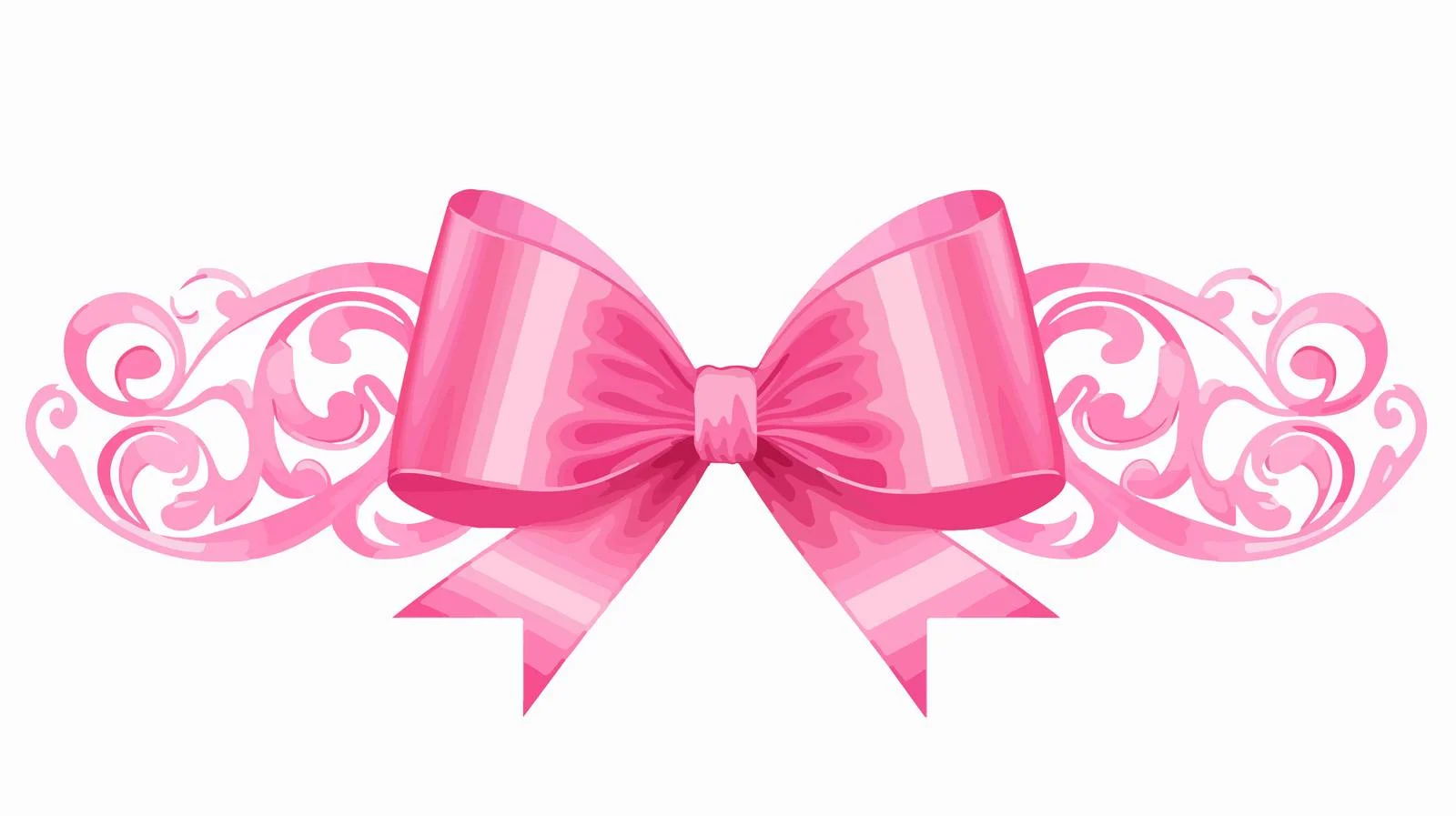 Vintage Pink Ribbon Clip Art — free download from Dotvec