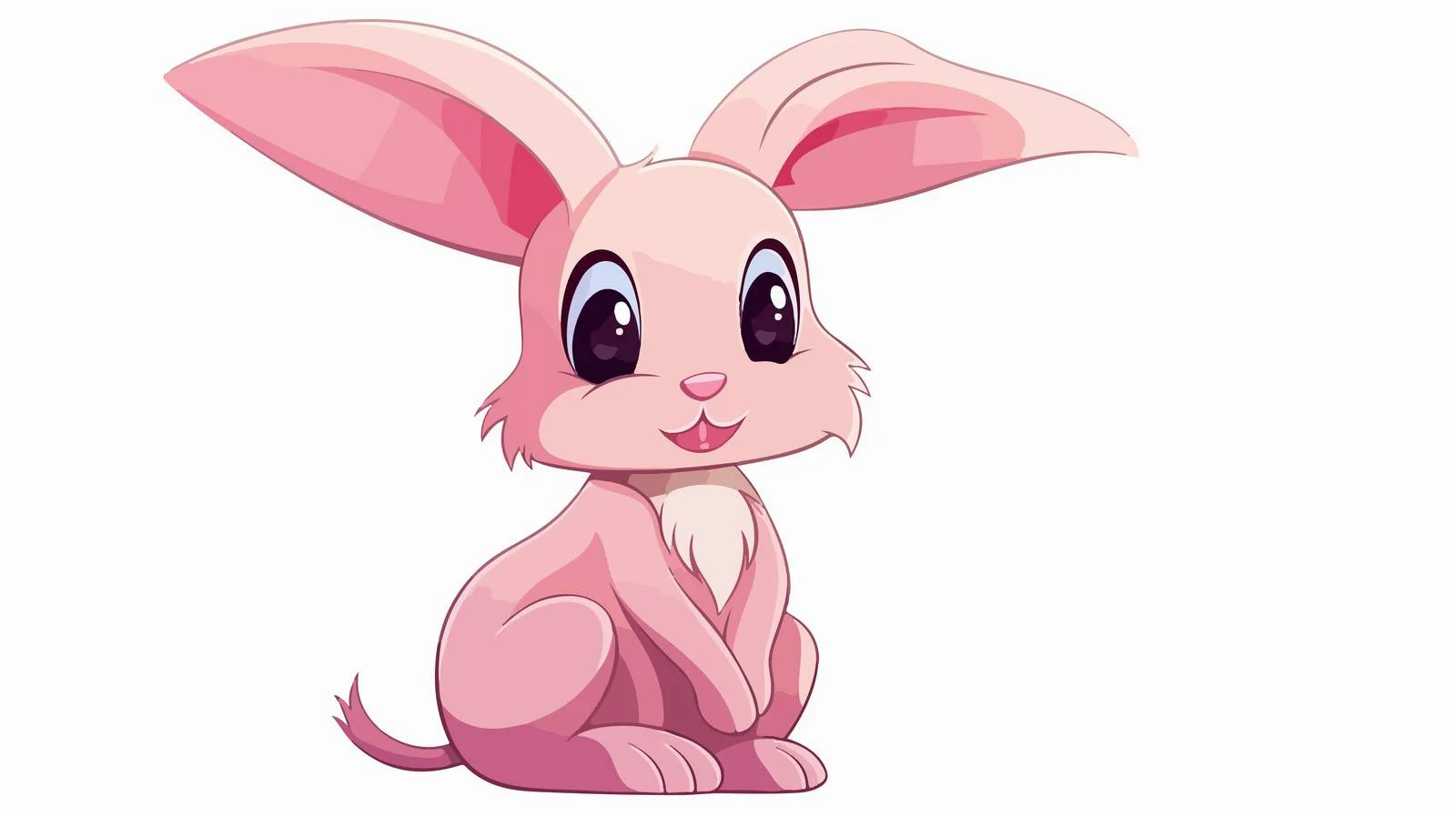 Vintage Pink Rabbit Stock Vector Illustration — free download from Dotvec