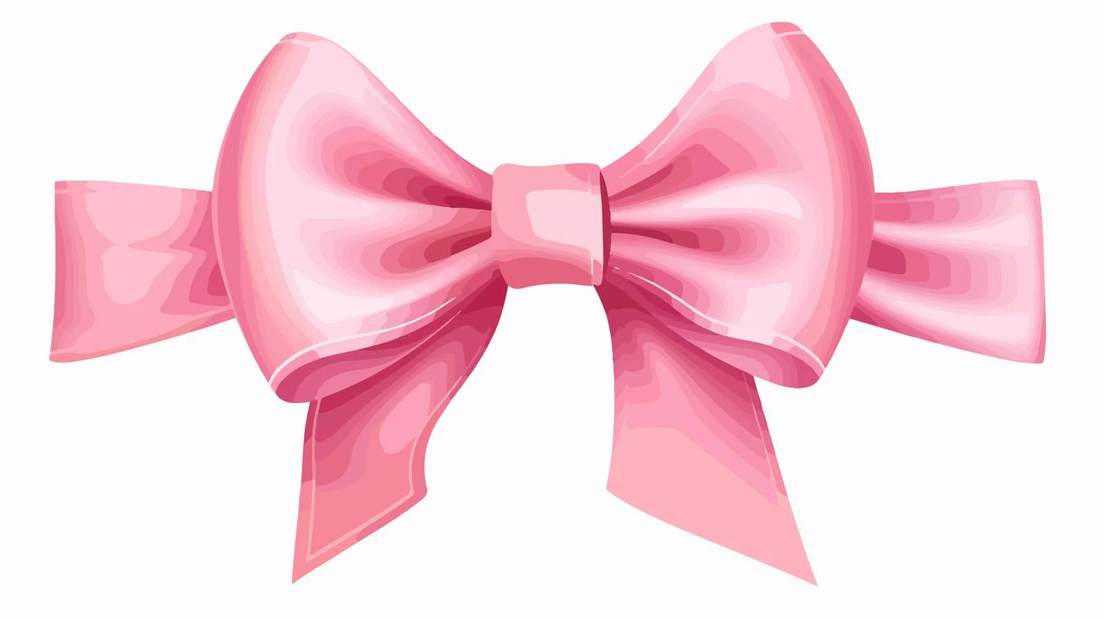 Retro Cartoon Pink Ribbon Vector Illustration — free download from Dotvec