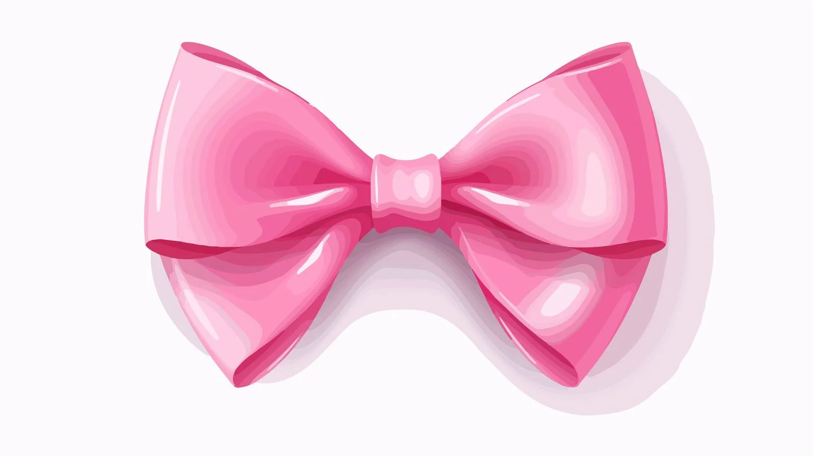 Vintage Pink Ribbon Cartoon Vector Illustration — free download from Dotvec