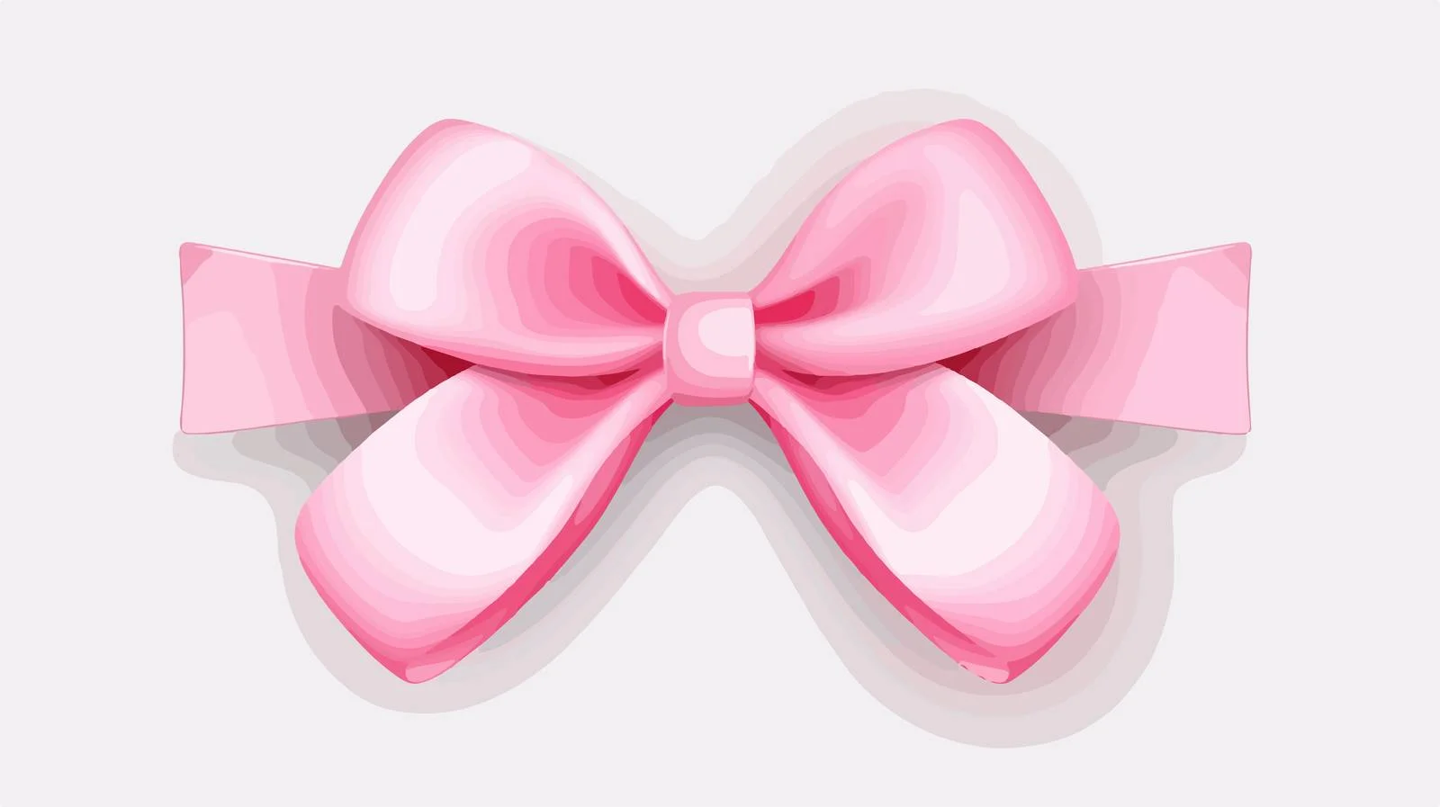 Vintage Pink Ribbon Cartoon Vector Illustration — free download from Dotvec