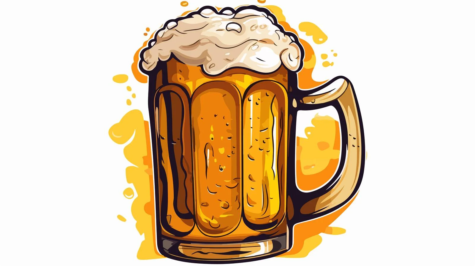 Vintage Beer Cartoon Vector Illustration — free download from Dotvec