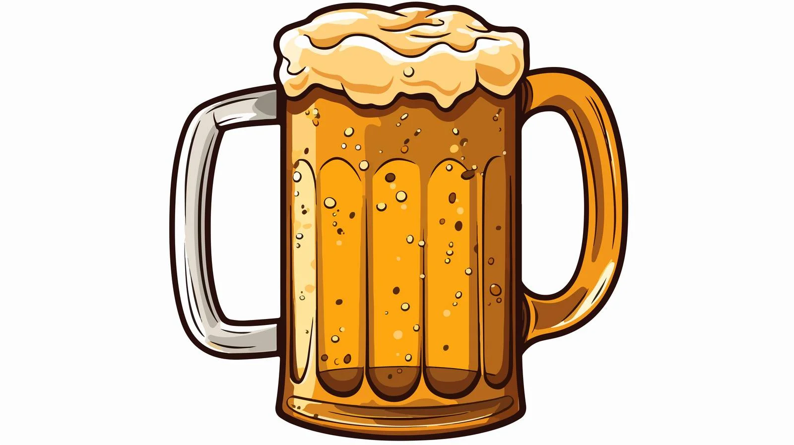 Vintage Beer Pint Cartoon Vector Illustration — free download from Dotvec