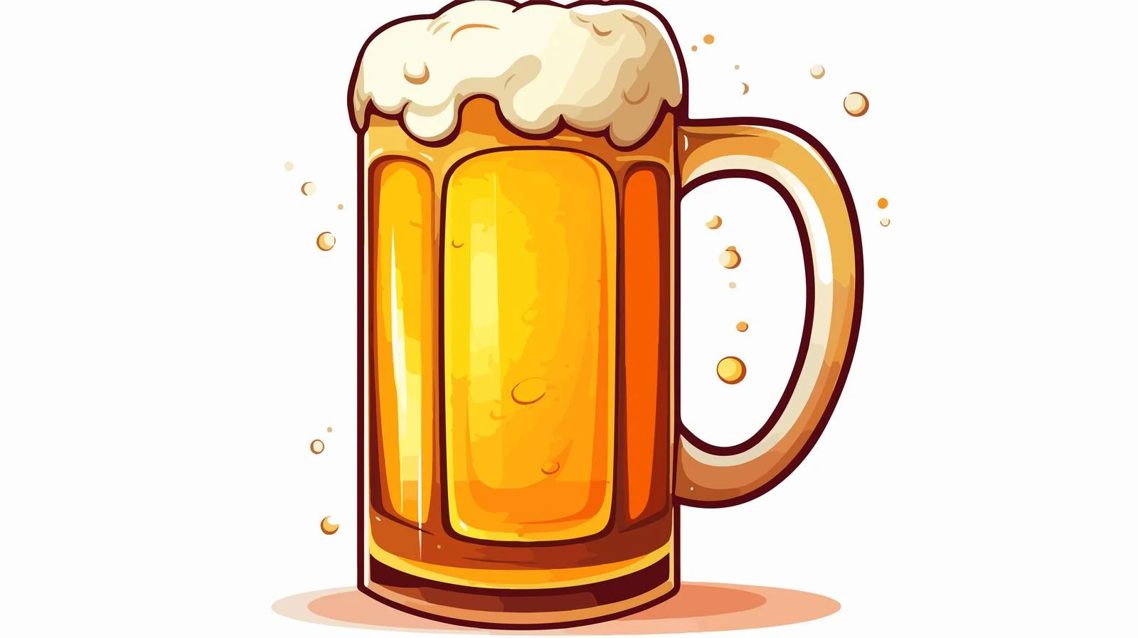 Vintage Beer Cartoon Illustration — free download from Dotvec