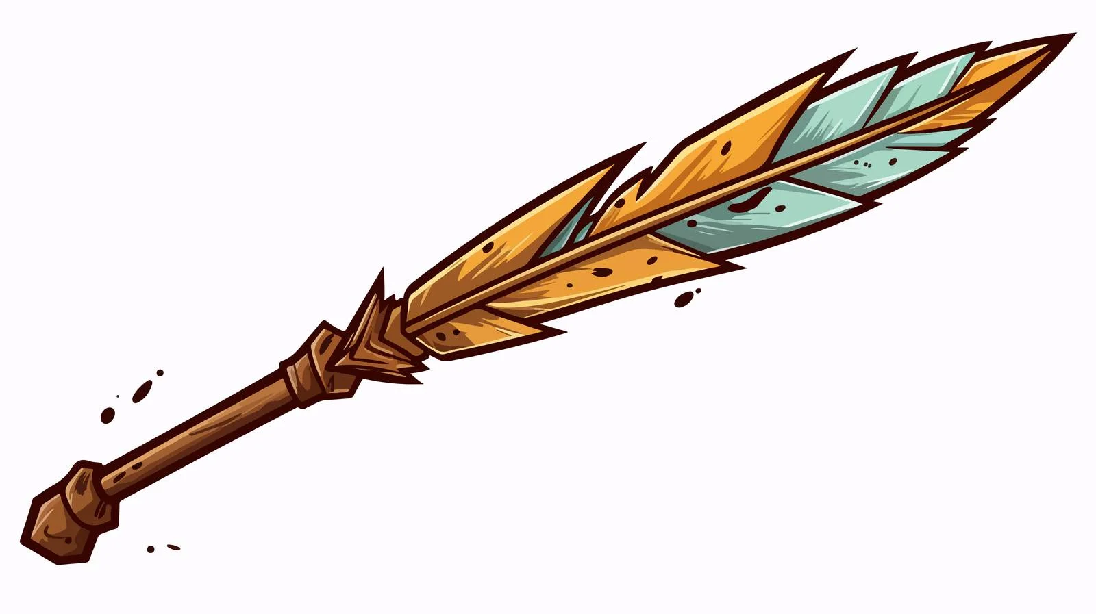 Retro Cartoon Pointing Arrow Illustration — free download from Dotvec