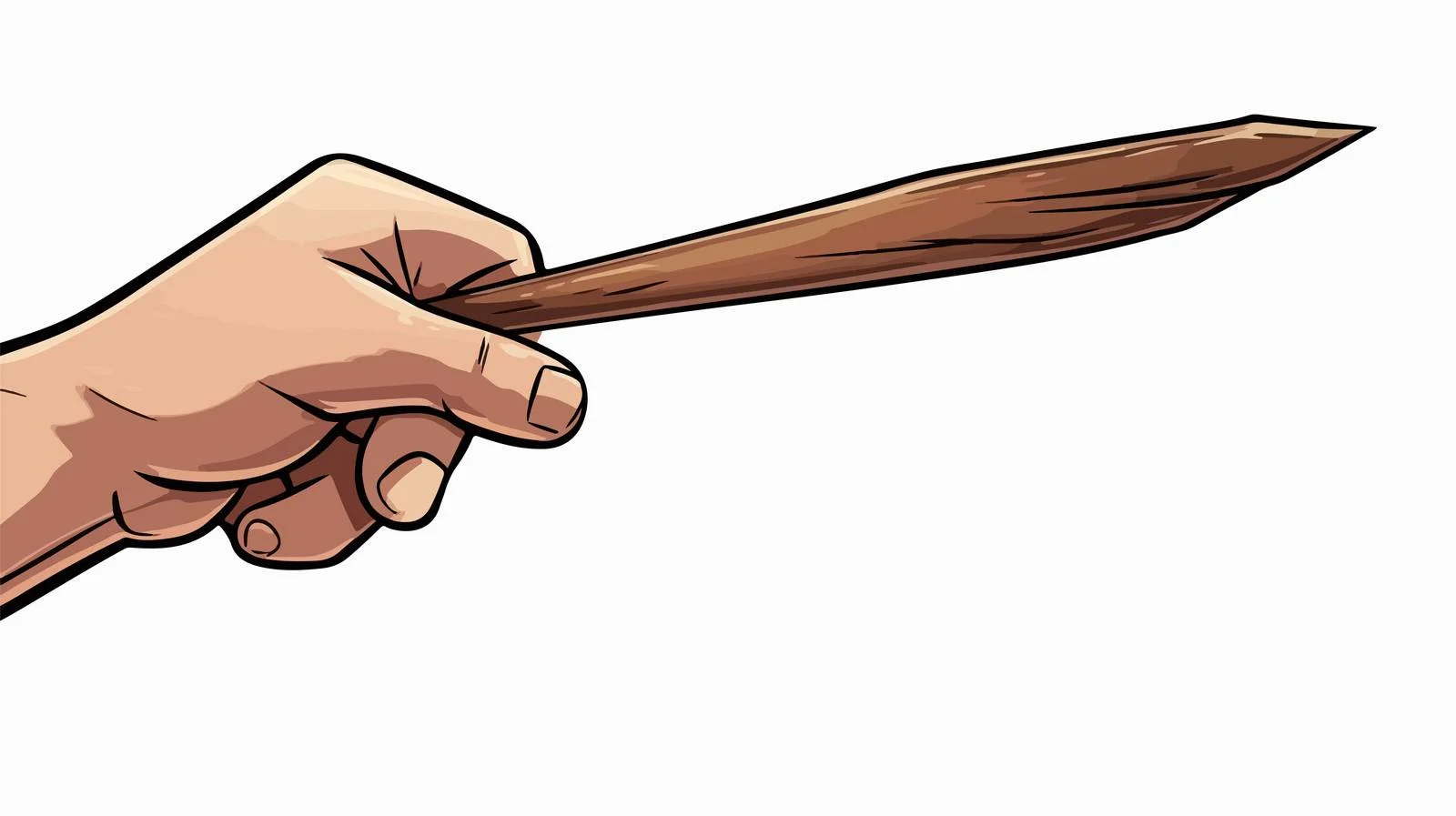 Retro Cartoon Pointing Arrow Illustration — free download from Dotvec