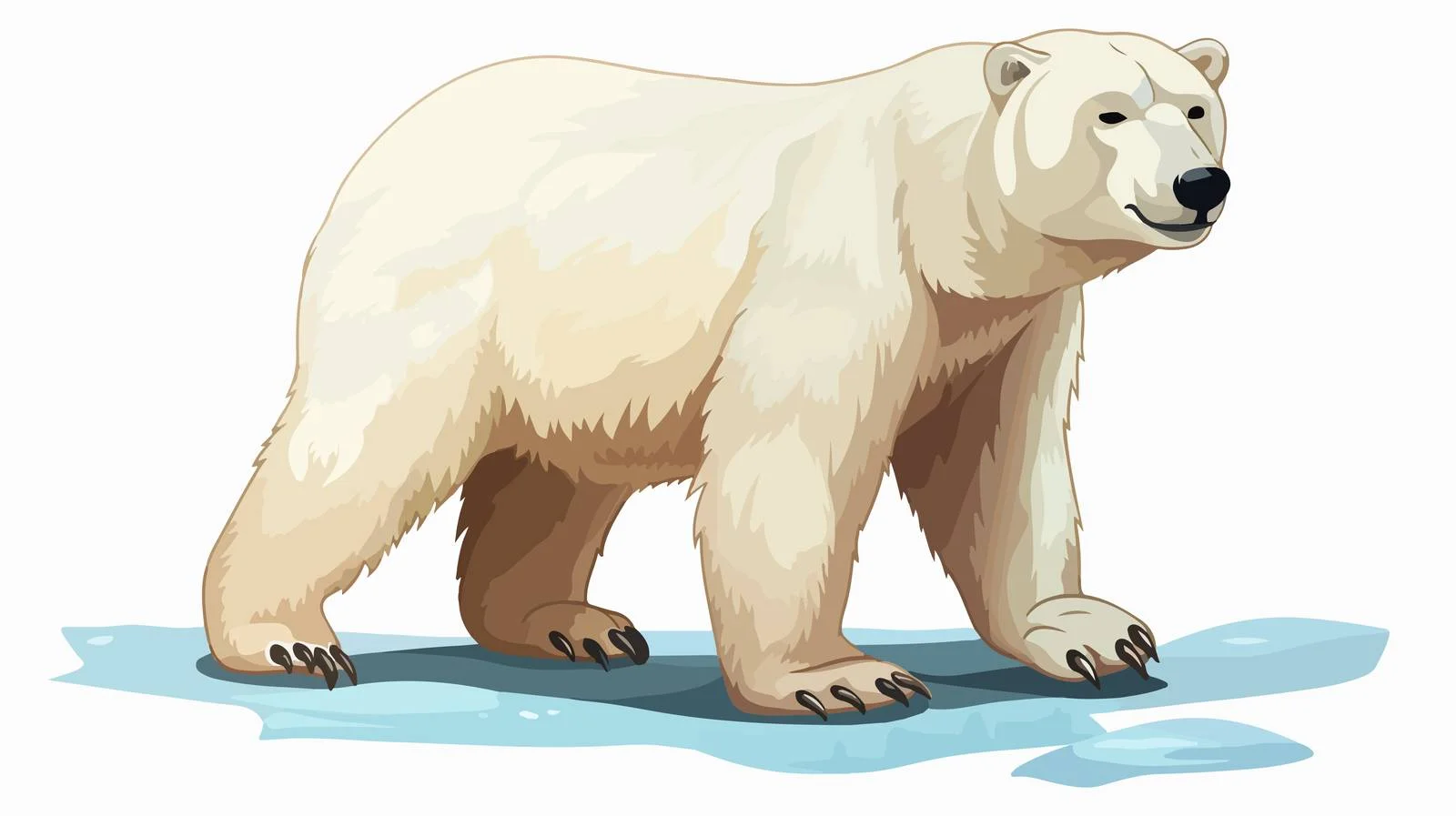 Vintage Polar Bear Illustration — free download from Dotvec