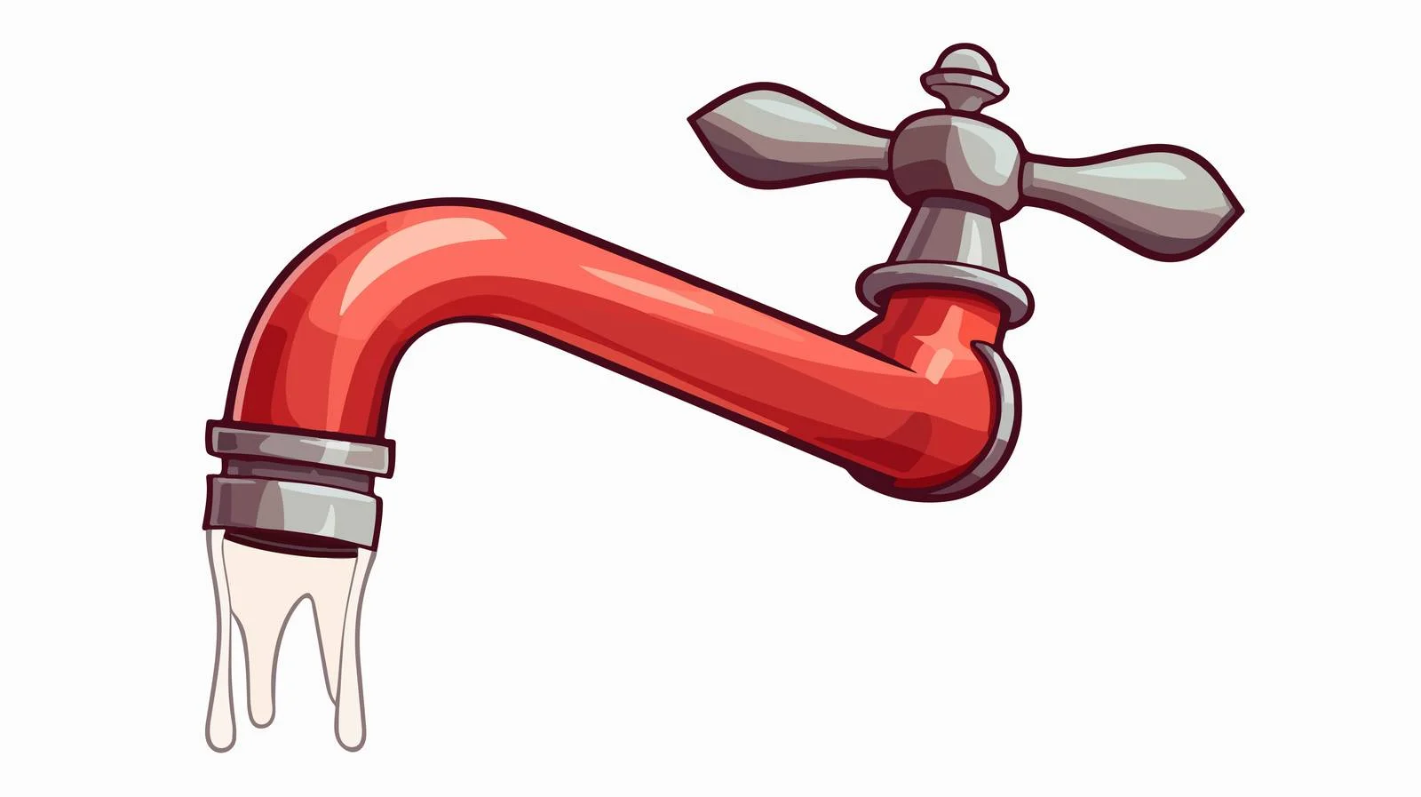 Vintage Cartoon Pouring Faucet Vector Illustration — free download from Dotvec