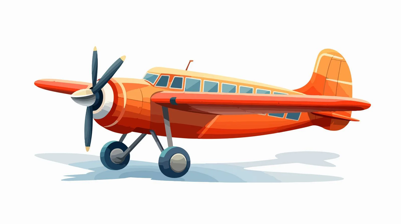 Vintage Propeller Plane Illustration — free download from Dotvec