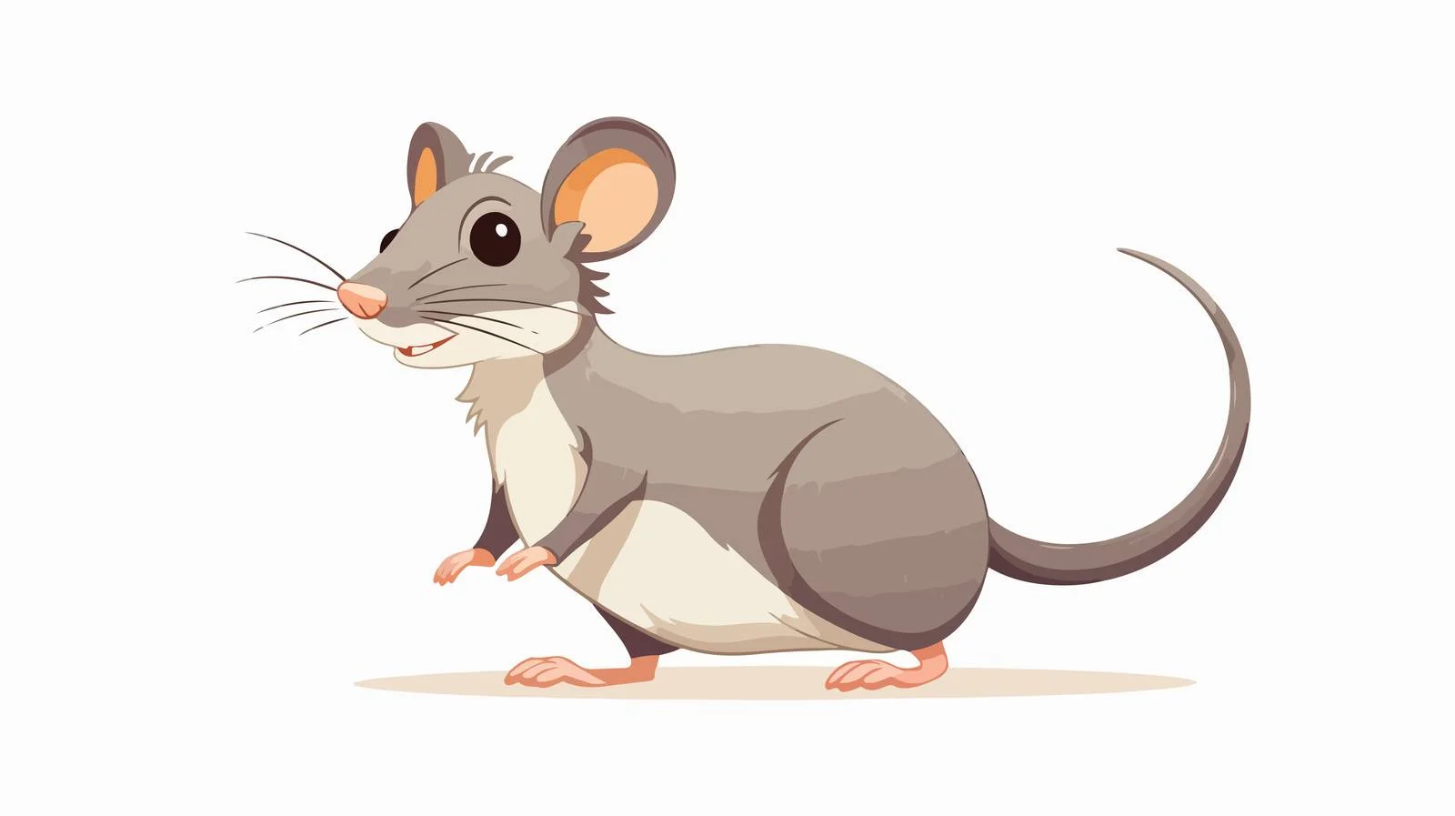 Vintage Cartoon Rat Illustration — free download from Dotvec