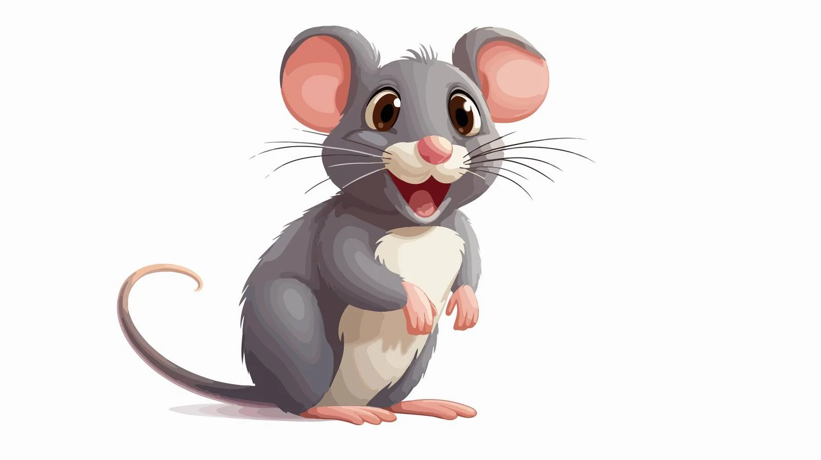 Retro Cartoon Rat Illustration — free download from Dotvec