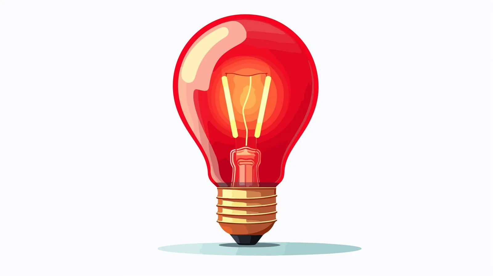 Vintage Cartoon Lightbulb — free download from Dotvec