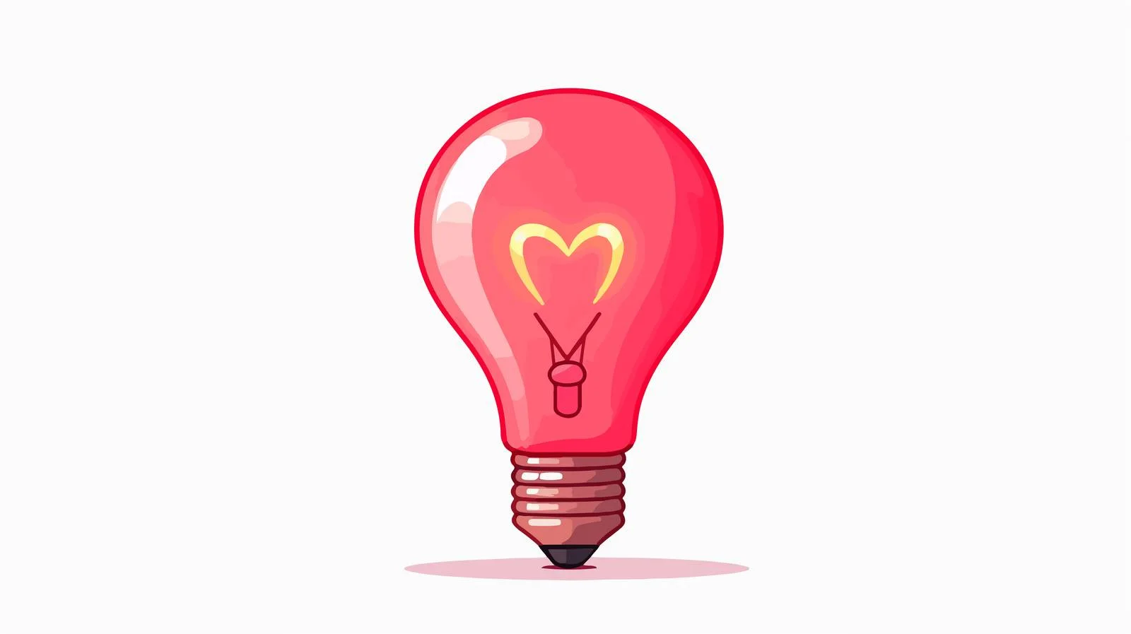 Retro Red Light Bulb Vector Illustration — free download from Dotvec