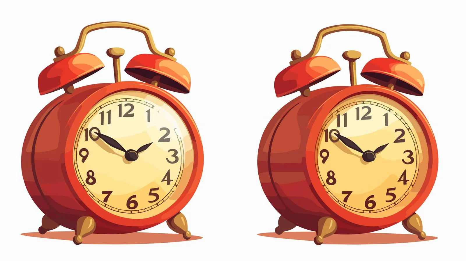 Vintage Alarm Clock Vector Illustration — free download from Dotvec