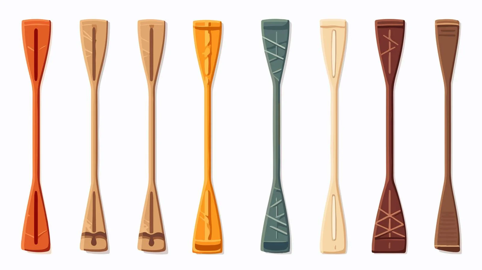 Vintage Rowing Oars Vector Illustration – free oars image from Dotvec