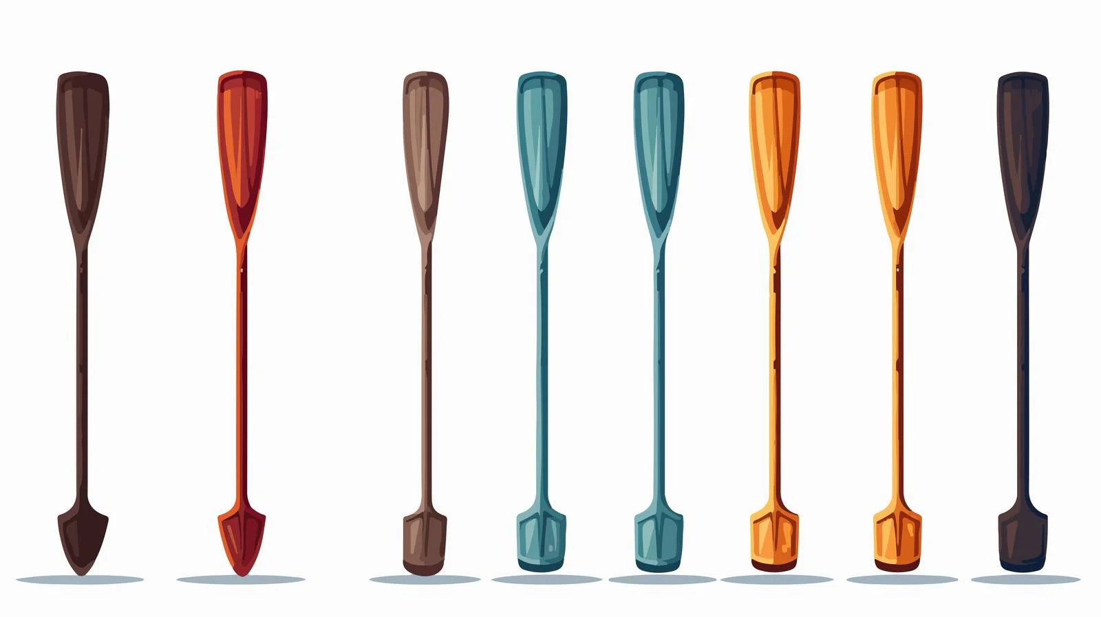 Vintage Rowing Oars Illustration — free download from Dotvec