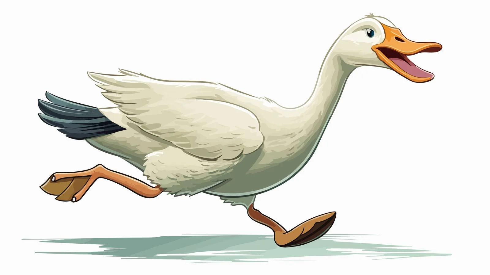 Vintage Goose Cartoon Illustration — free download from Dotvec