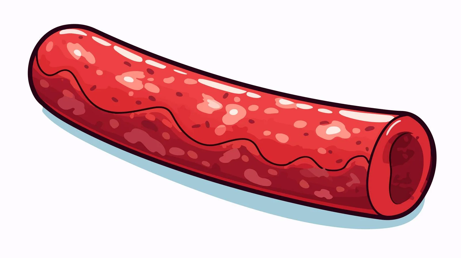 Retro Cartoon Salami Vector Illustration — free download from Dotvec