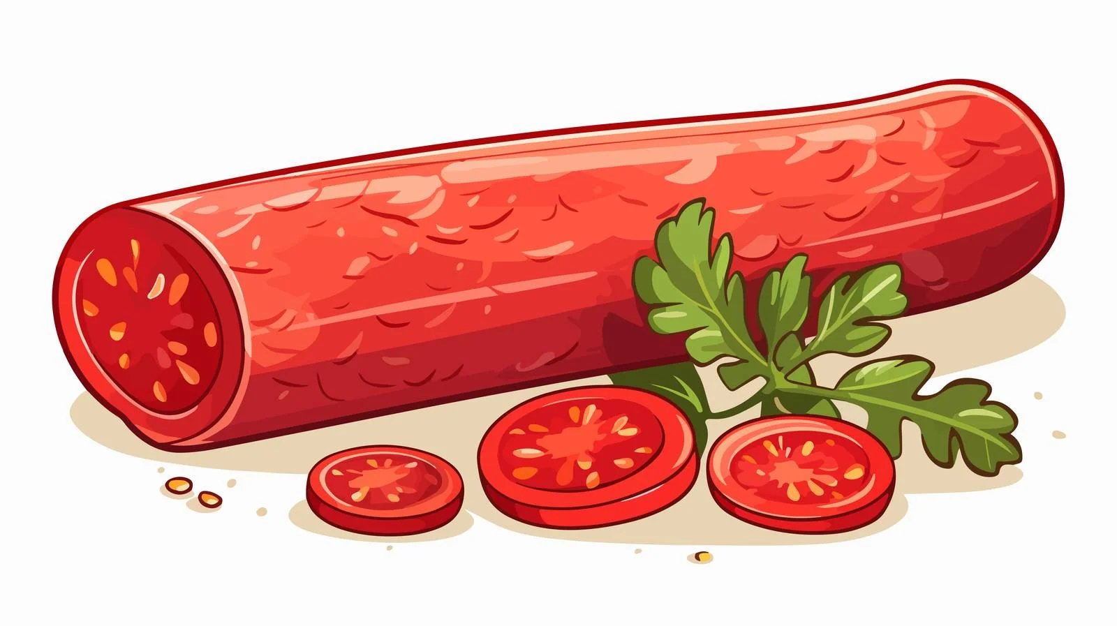 Vintage Salami Cartoon Illustration — free download from Dotvec