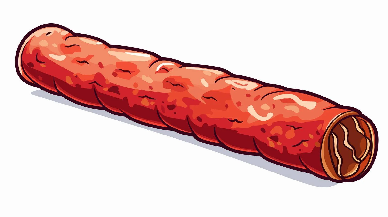 Vintage Salami Cartoon Stock Illustration — free download from Dotvec