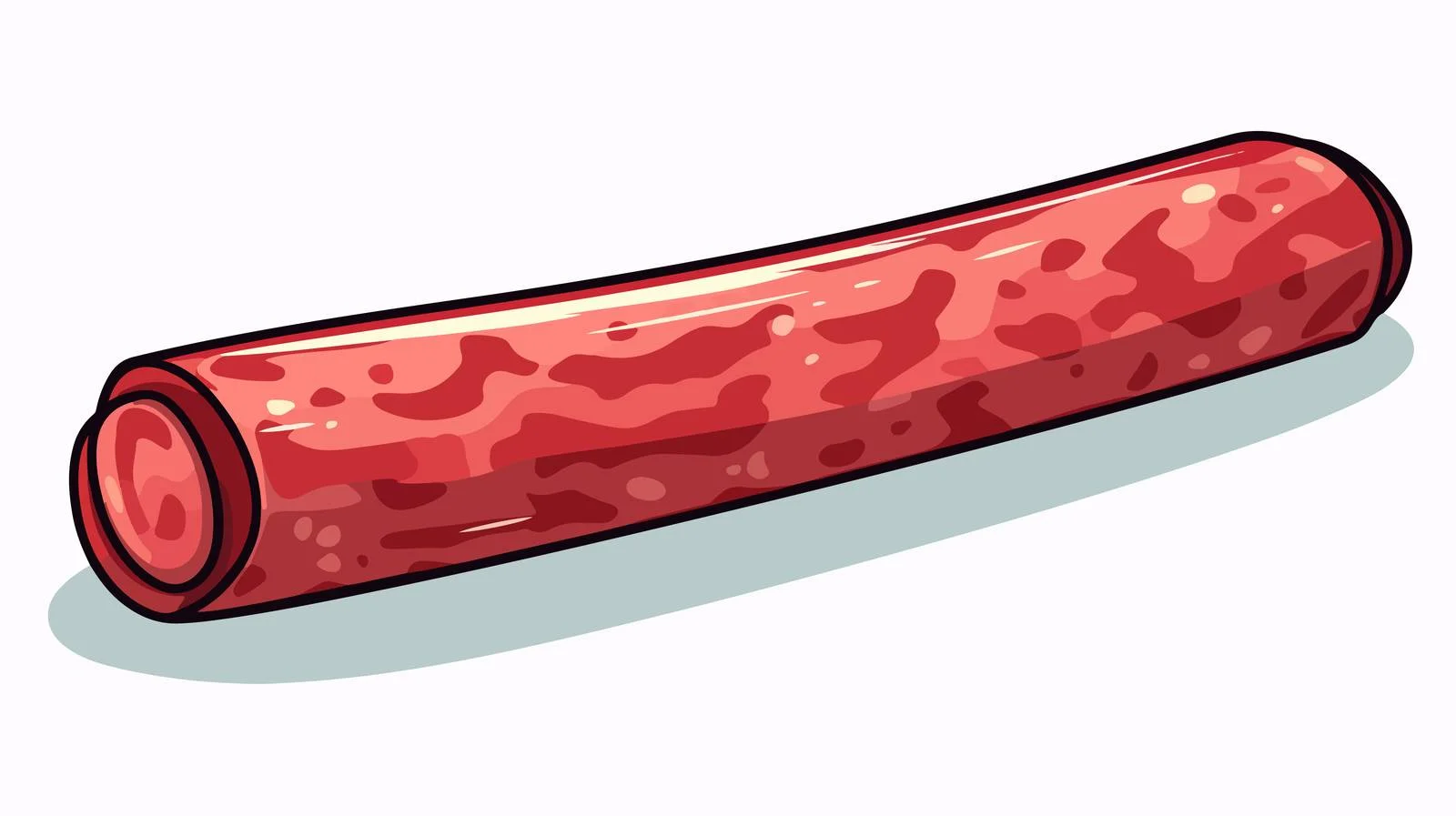 Retro Cartoon Salami Stock Vector Illustration — free download from Dotvec
