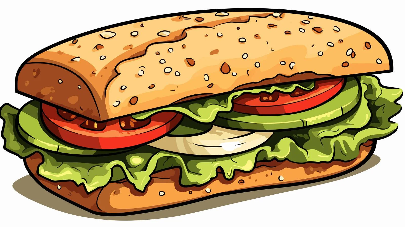 Vintage Sandwich Illustration — free download from Dotvec