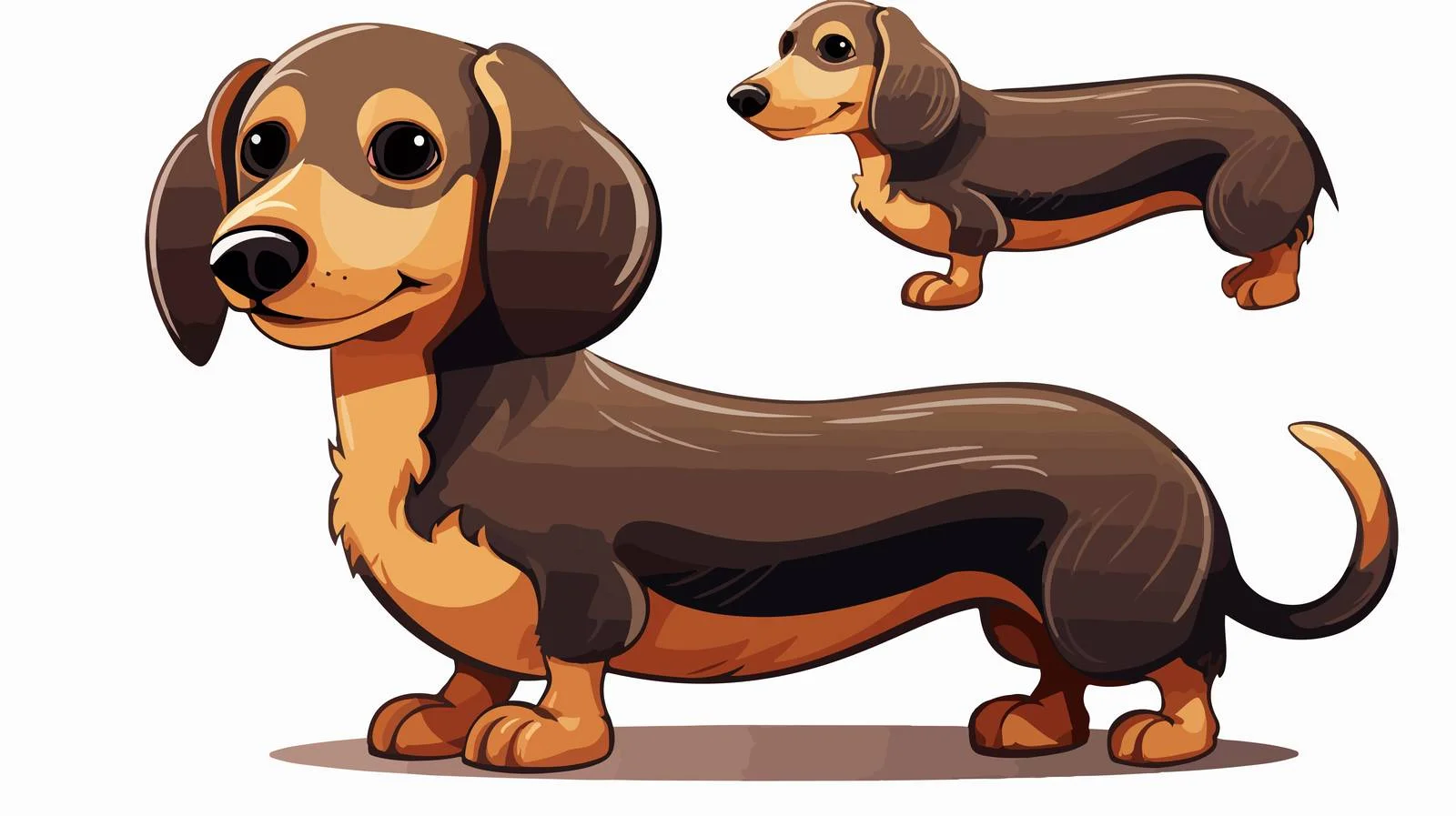 Vintage Sausage Dog Illustration — free download from Dotvec