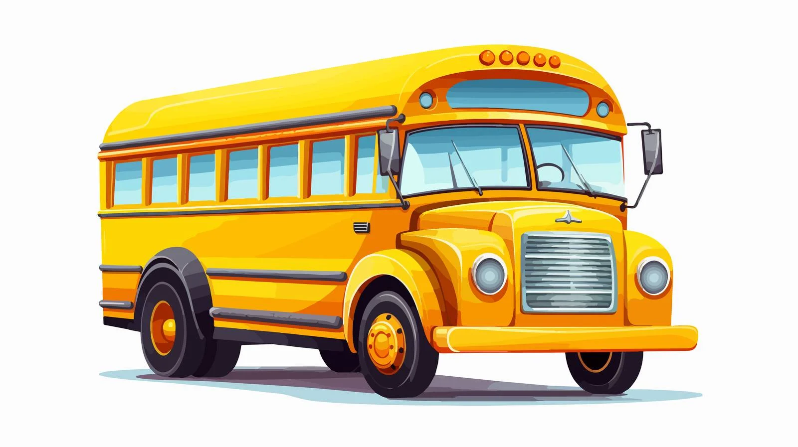 Vintage School Bus Vector Illustration — free download from Dotvec