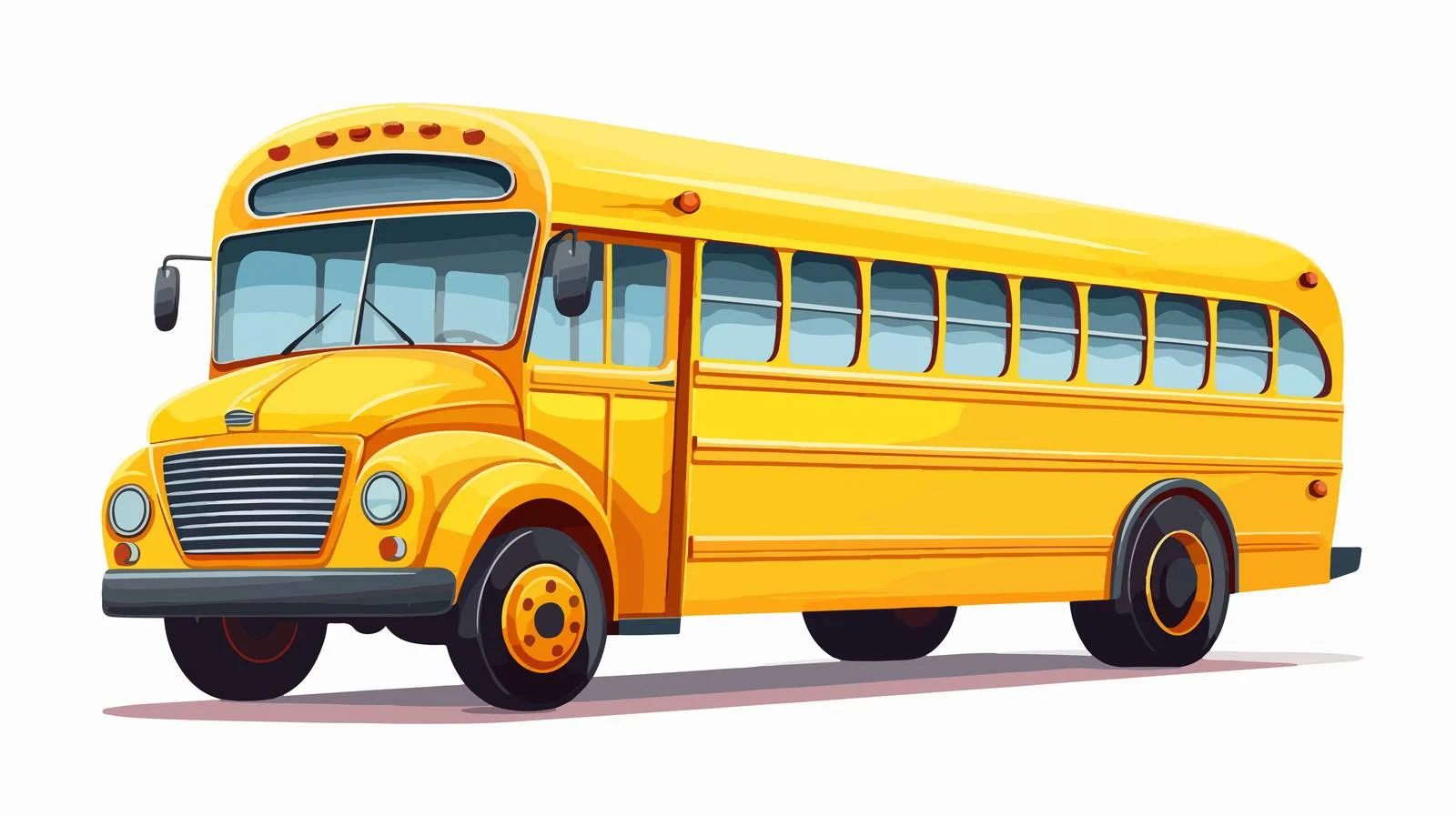 Vintage School Bus Vector Illustration — free download from Dotvec