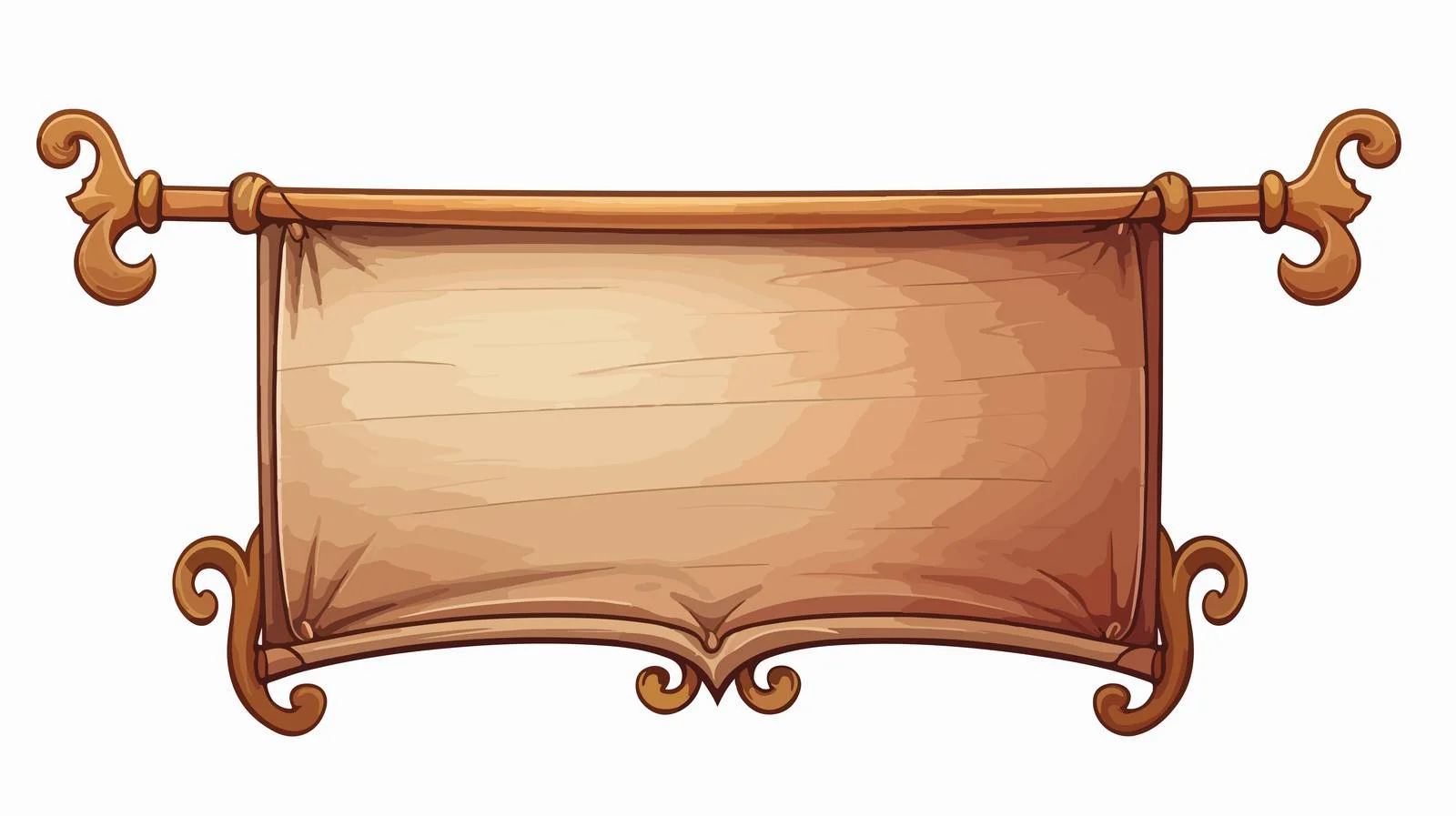 Vintage Scroll Banner Illustration — free download from Dotvec