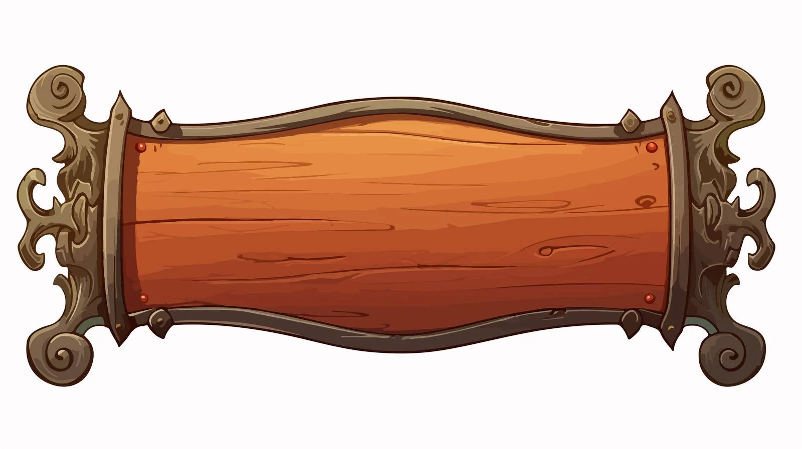 Retro Cartoon Scroll Banner Illustration — free download from Dotvec