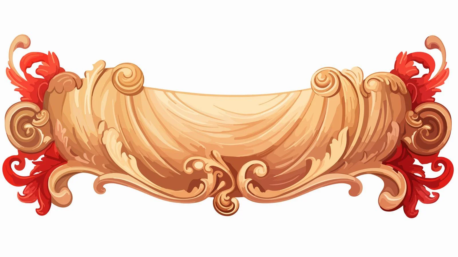 Retro Cartoon Scroll Banner Illustration — free download from Dotvec