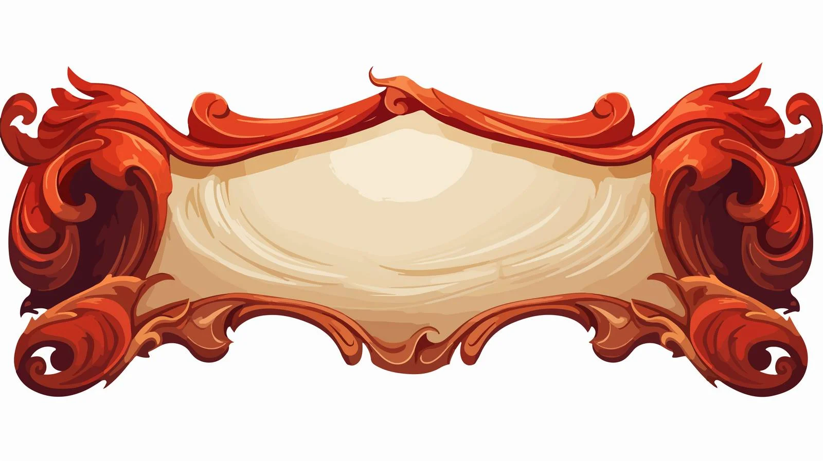 Retro Cartoon Scroll Banner Illustration — free download from Dotvec