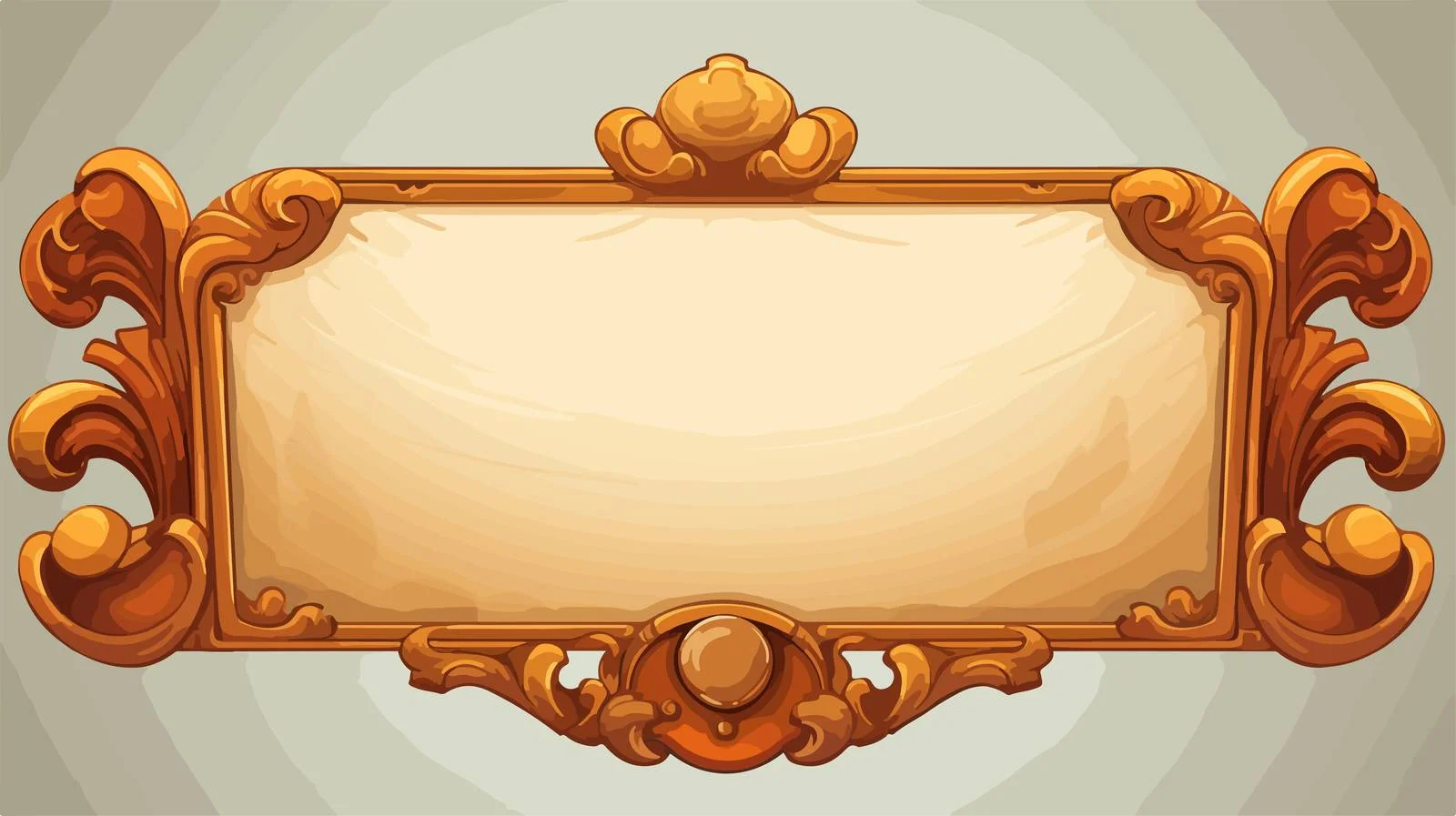 Retro Cartoon Scroll Banner Vector — free download from Dotvec