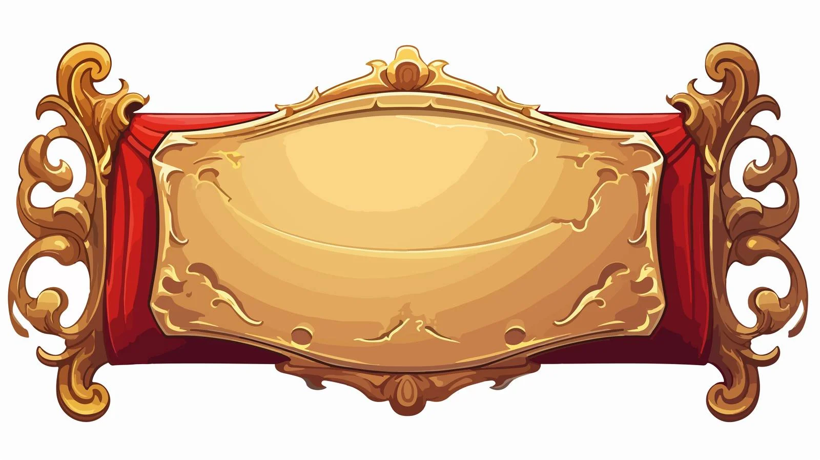 Vintage Cartoon Scroll Banner Vector Illustration — free download from Dotvec