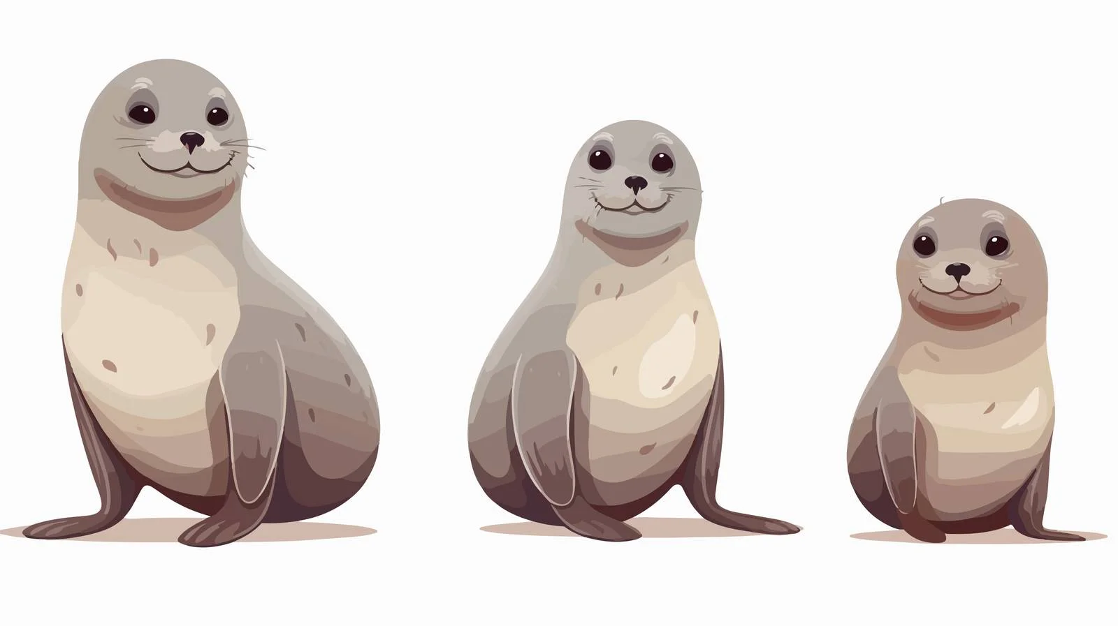 Vintage Cartoon Seal Vector Illustration — free download from Dotvec