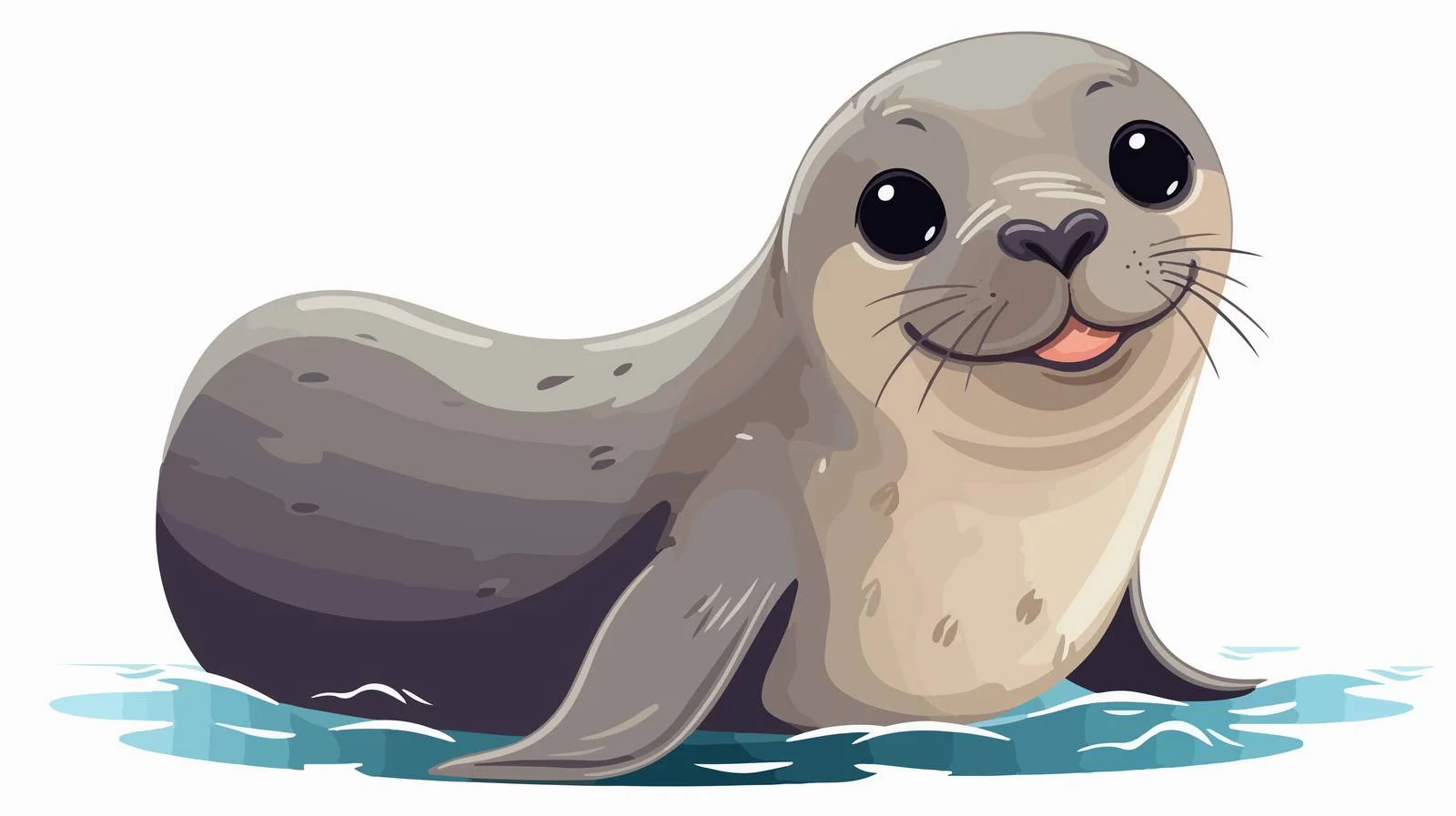 Retro Cartoon Seal Vector Illustration — free download from Dotvec