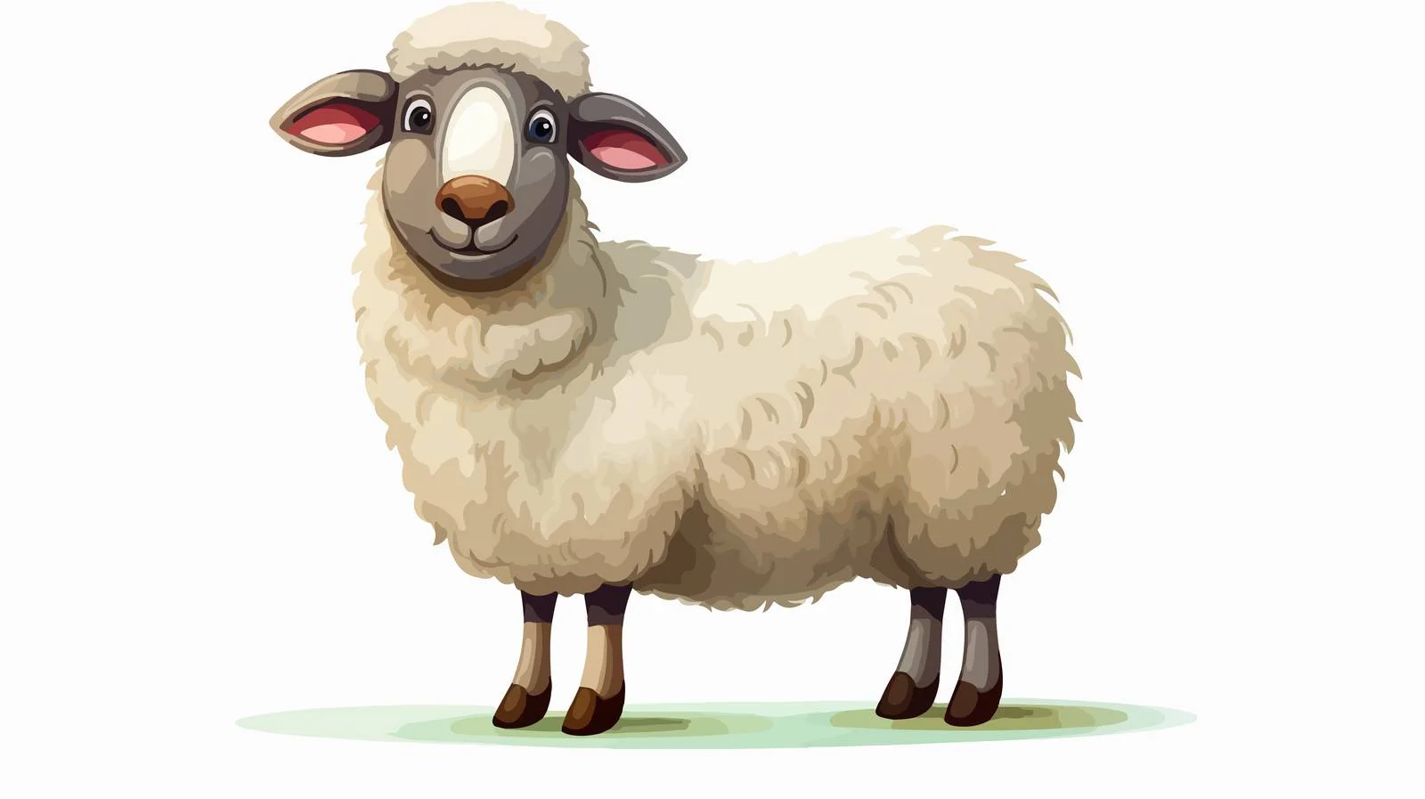 Retro Cartoon Sheep Vector Illustration — free download from Dotvec