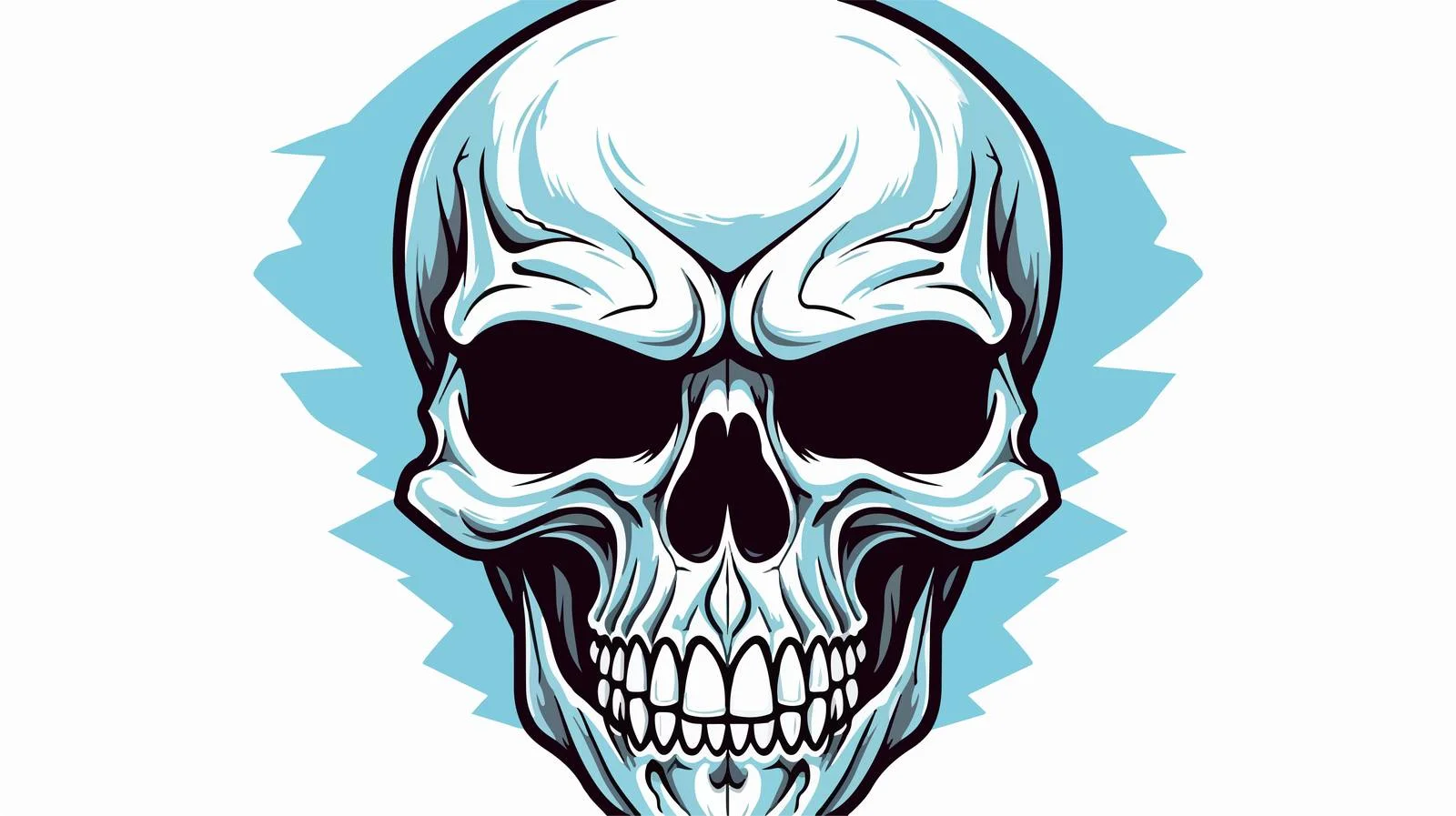 Vintage Cartoon Skull Illustration — free download from Dotvec