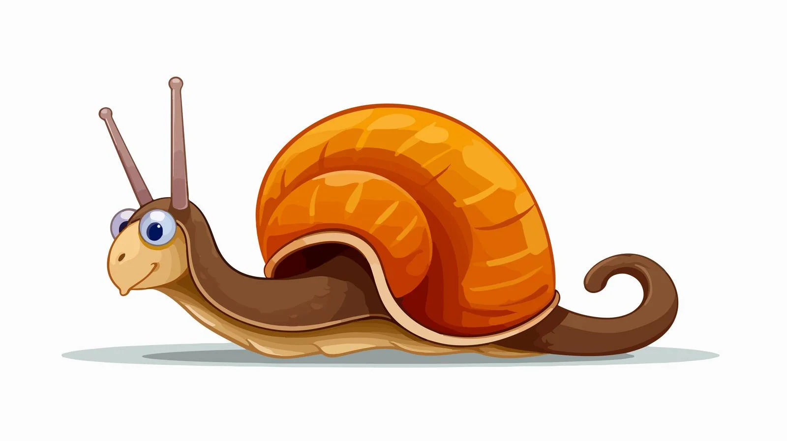 Vintage Cartoon Snail Vector Illustration — free download from Dotvec
