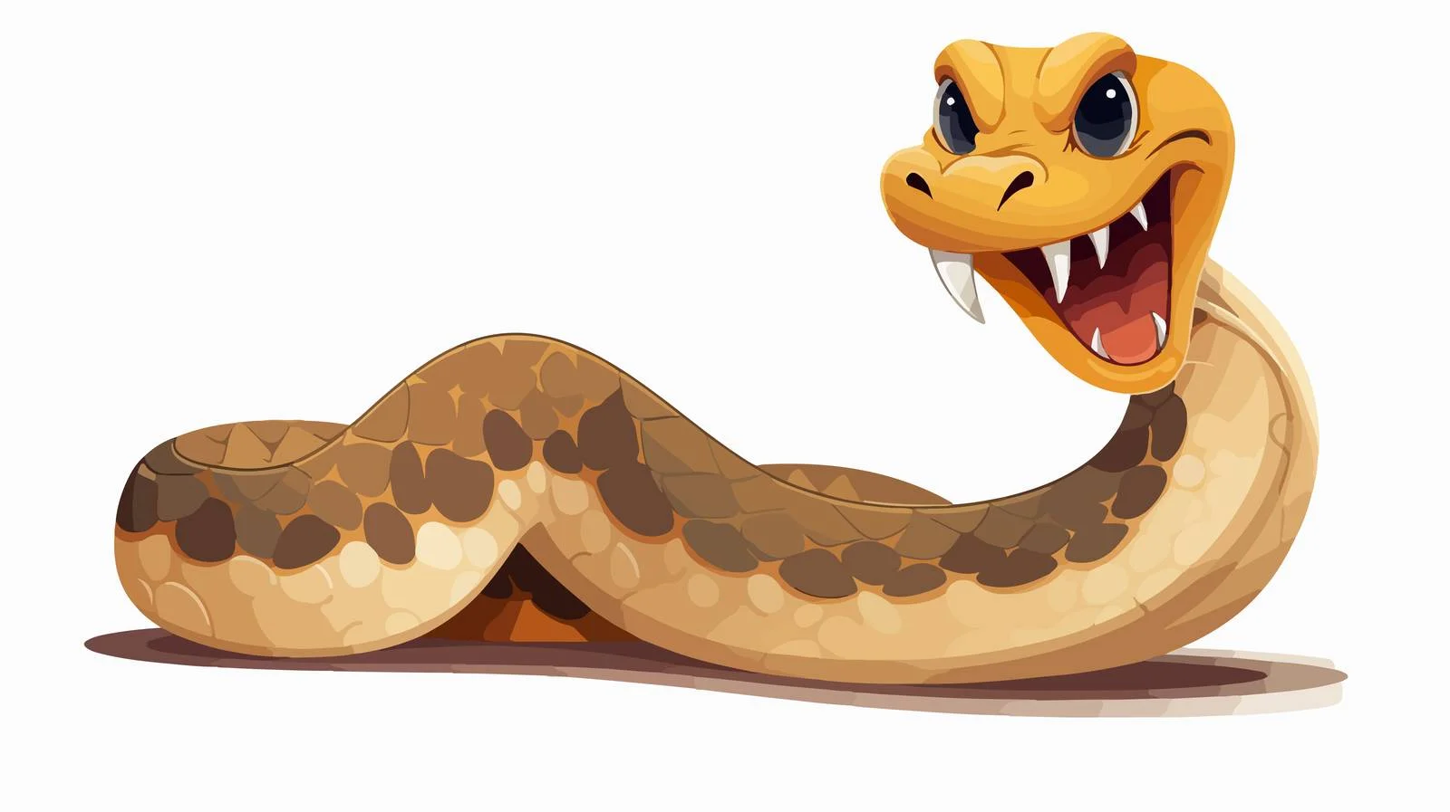 Retro Cartoon Snake Vector Illustration — free download from Dotvec