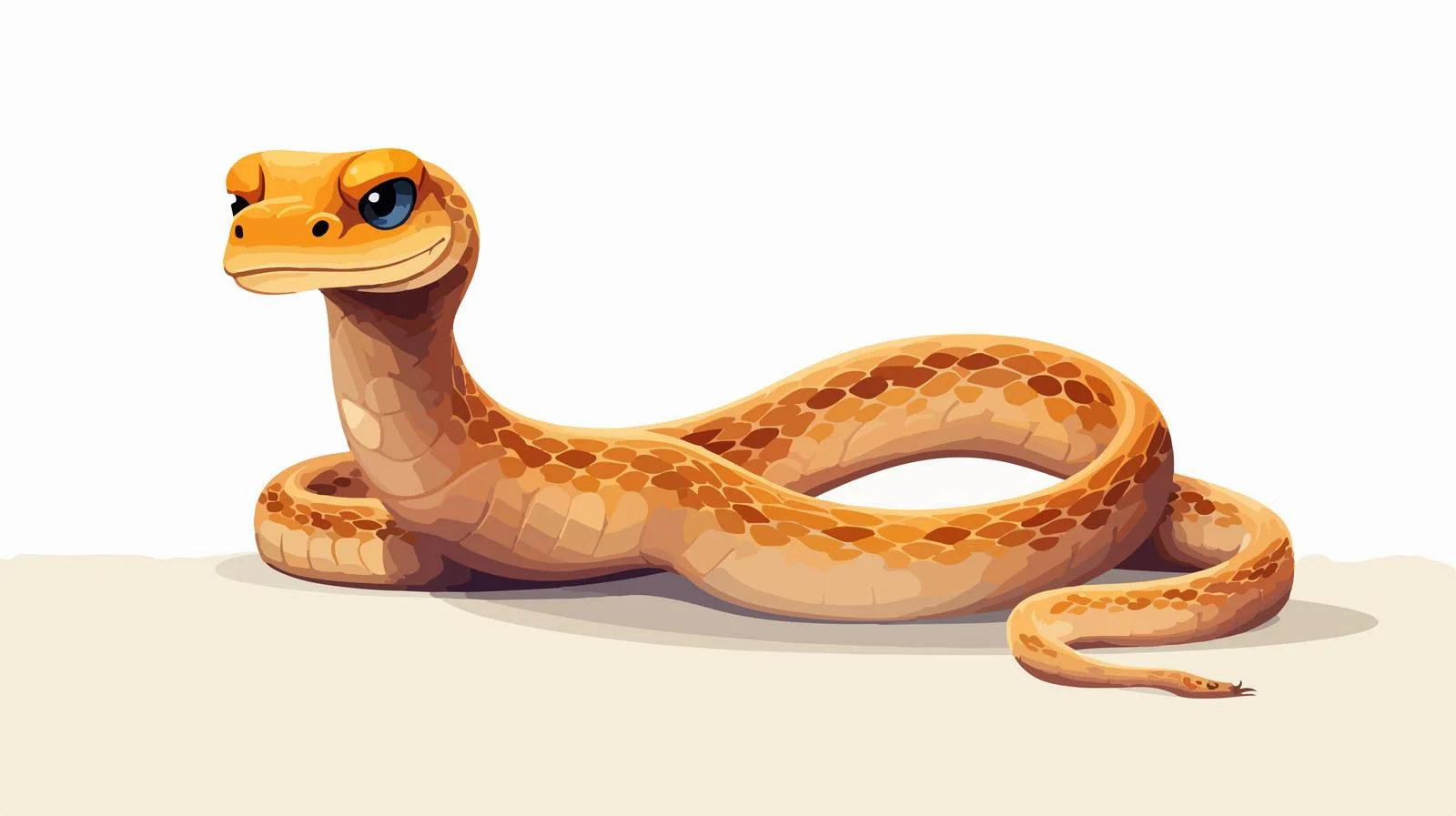 Vintage Cartoon Snake Vector Illustration — free download from Dotvec