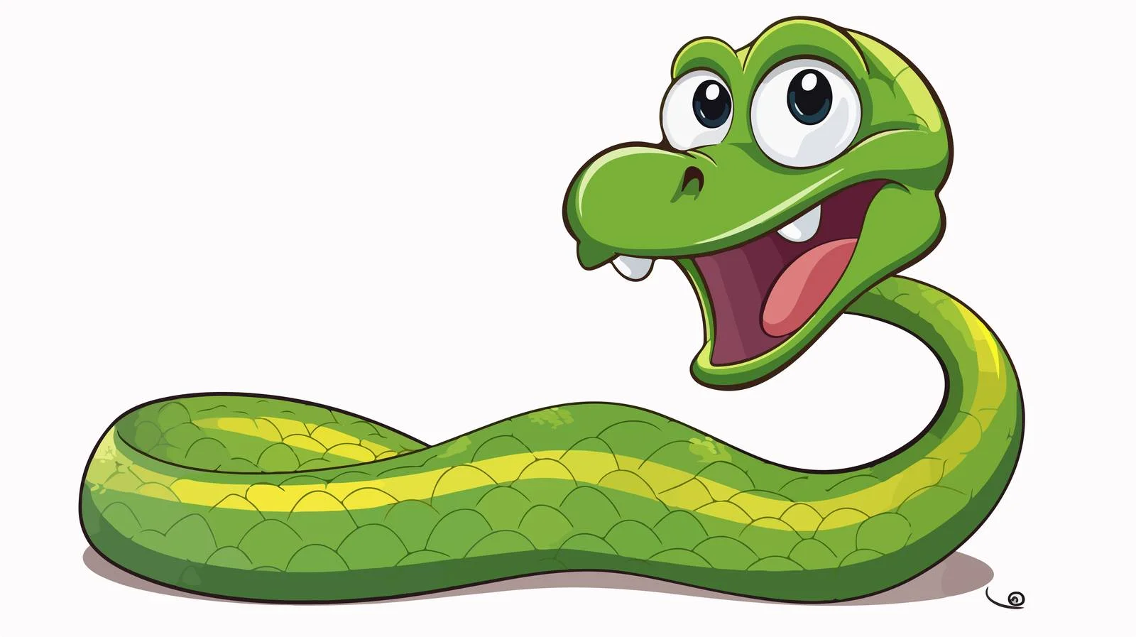 Retro Cartoon Snake Speech Bubble Vector — free download from Dotvec