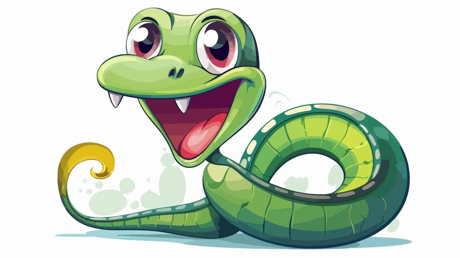 Vintage Cartoon Snake Speech Bubble Vector — free download from Dotvec