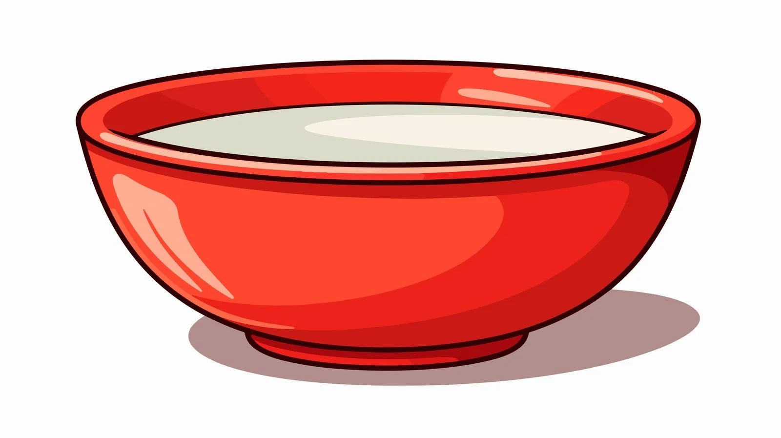 Retro Cartoon Soup Bowl Vector Illustration — free download from Dotvec