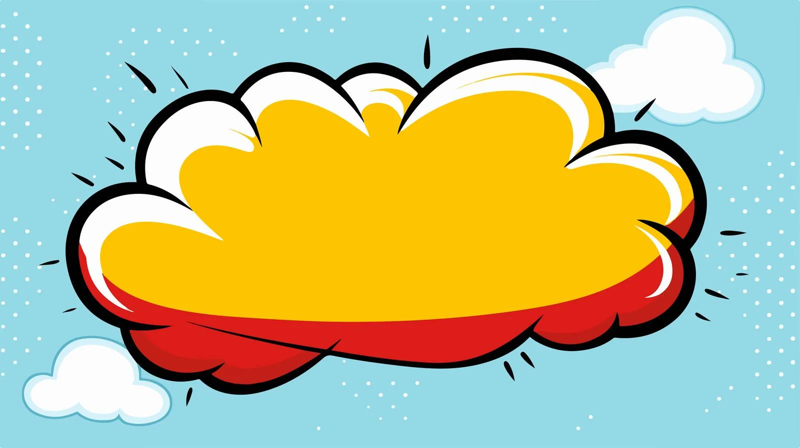 Vintage Cartoon Speech Balloon Vector Illustration — free download from Dotvec